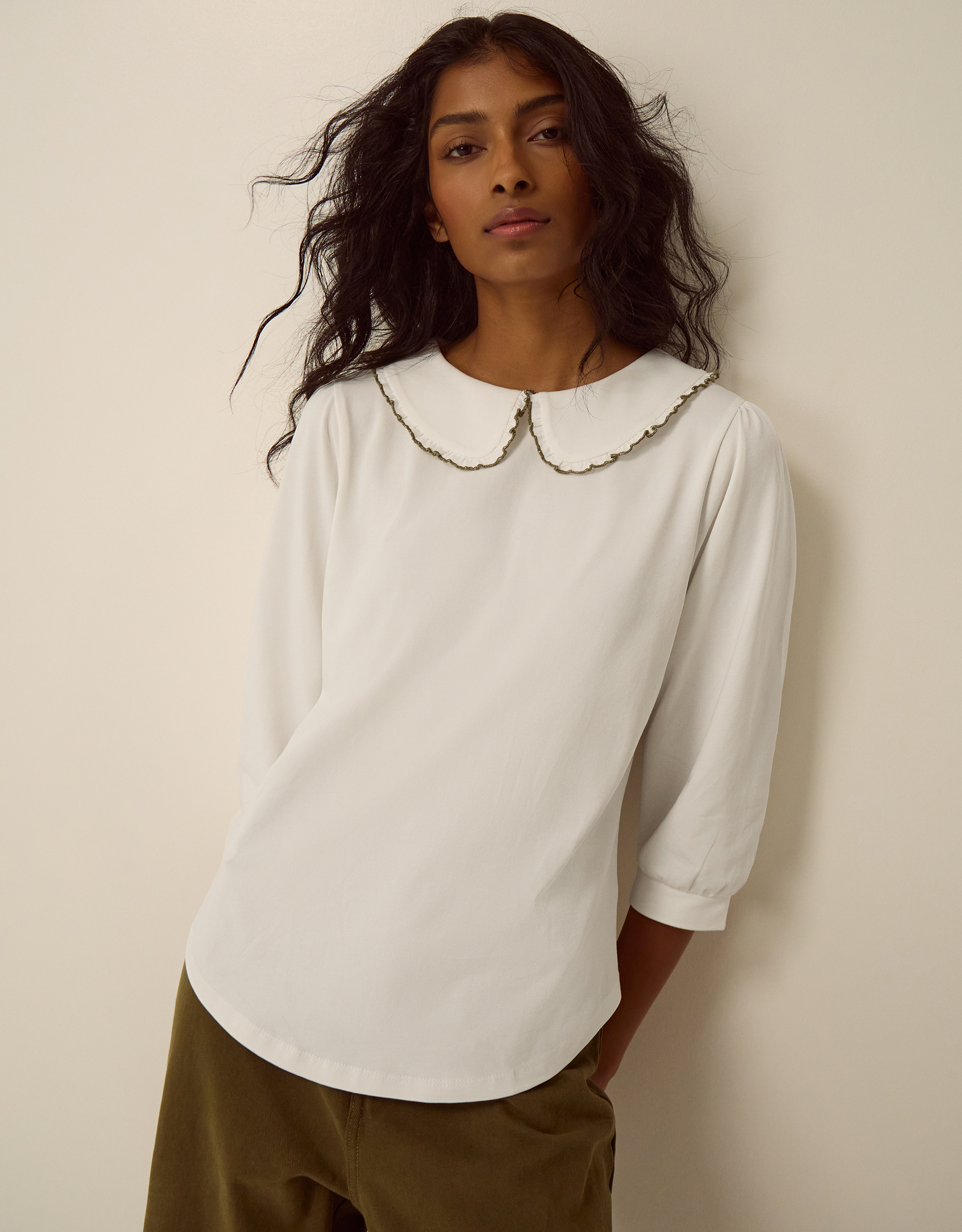 Monsoon Caris Collar Jersey Top