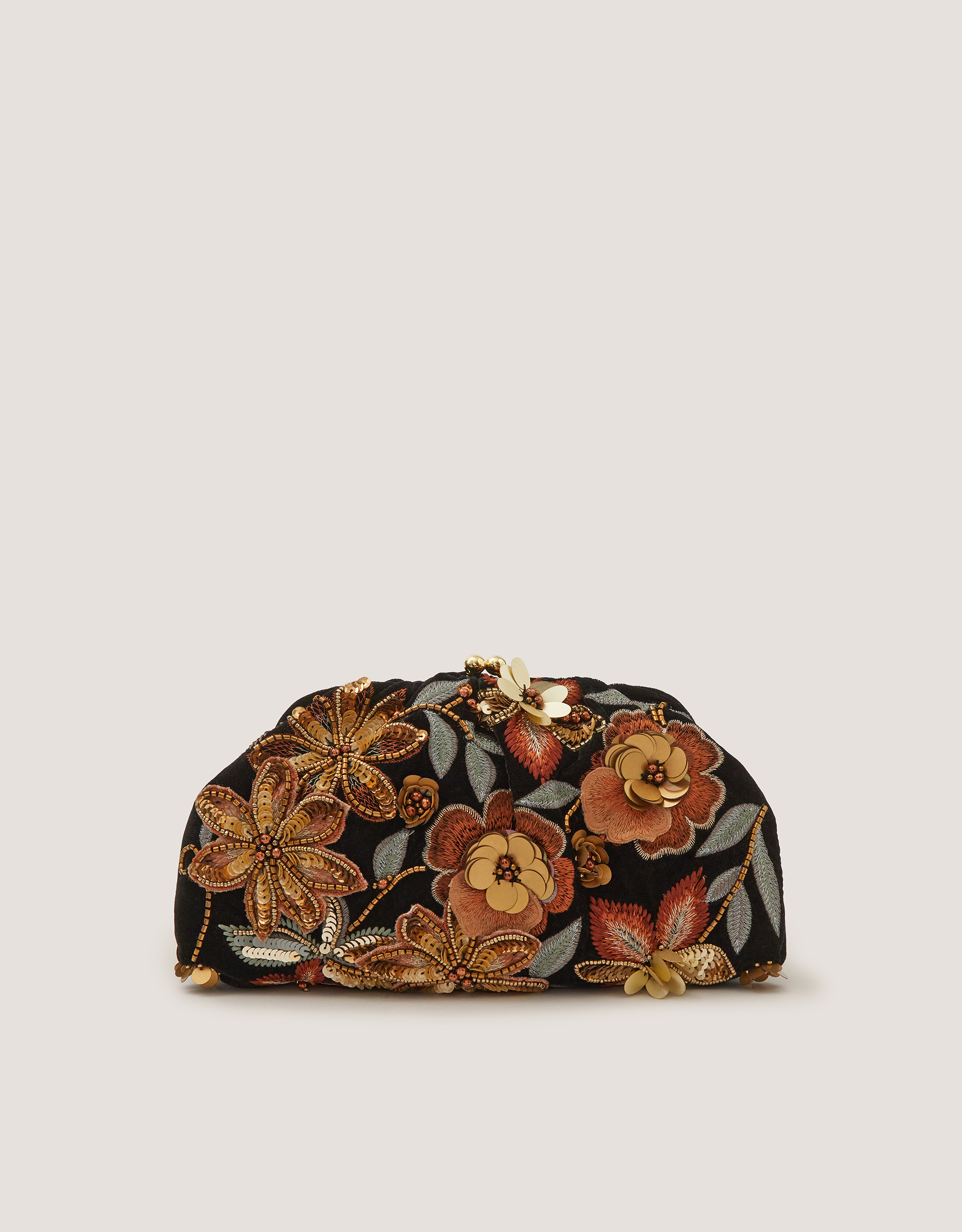 Monsoon Ren Floral Embellished Clutch Bag