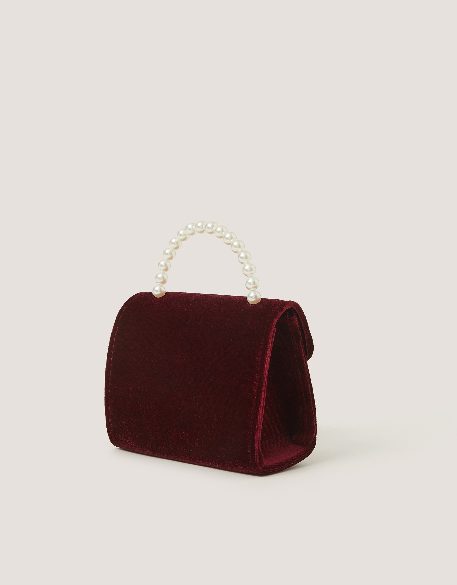 Monsoon Floral Embroidered Velvet Bag, view 2