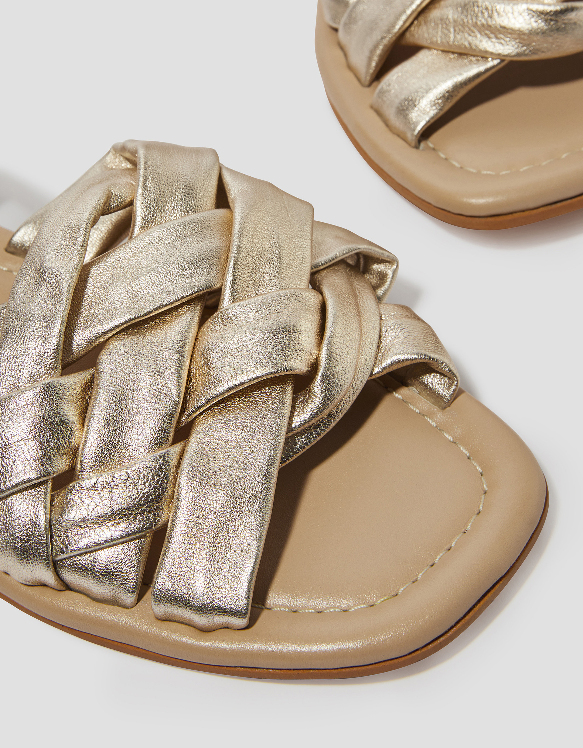 Monsoon Pip Woven Leather Sandals, view 3