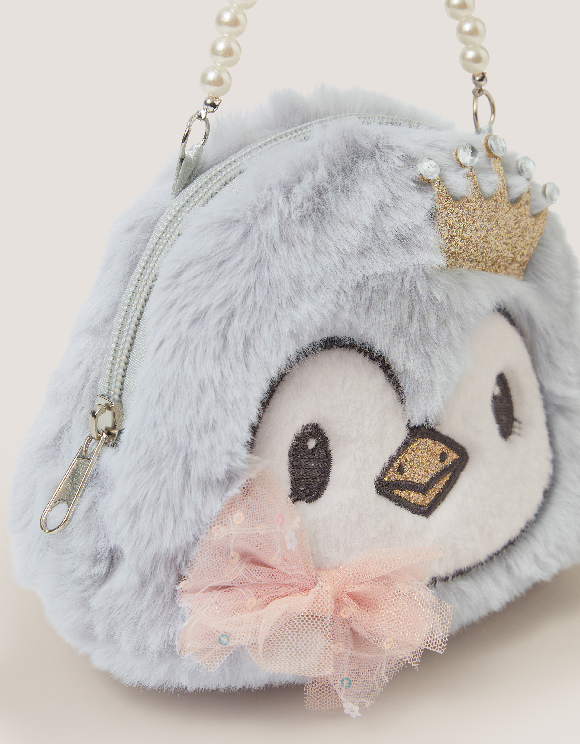 Monsoon Fluffy Princess Penguin Bag, view 4