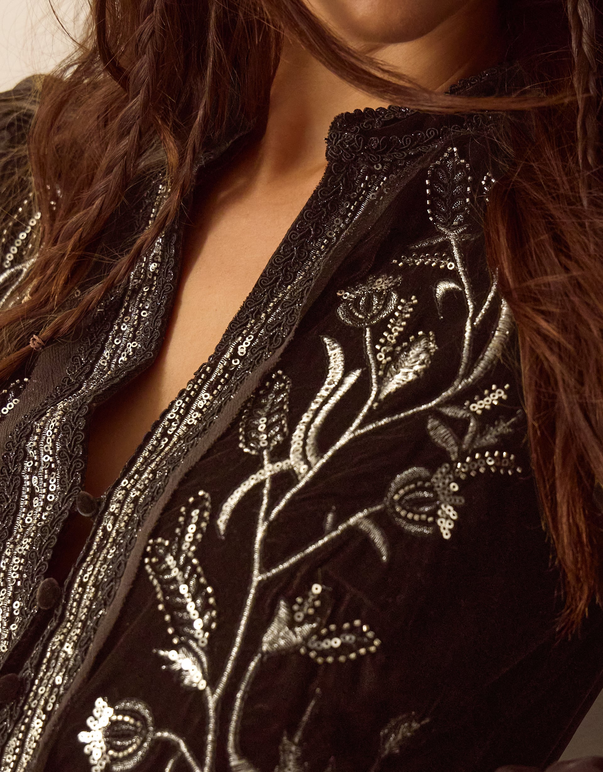 Monsoon Josephine Embellished Maxi Dress, view 2