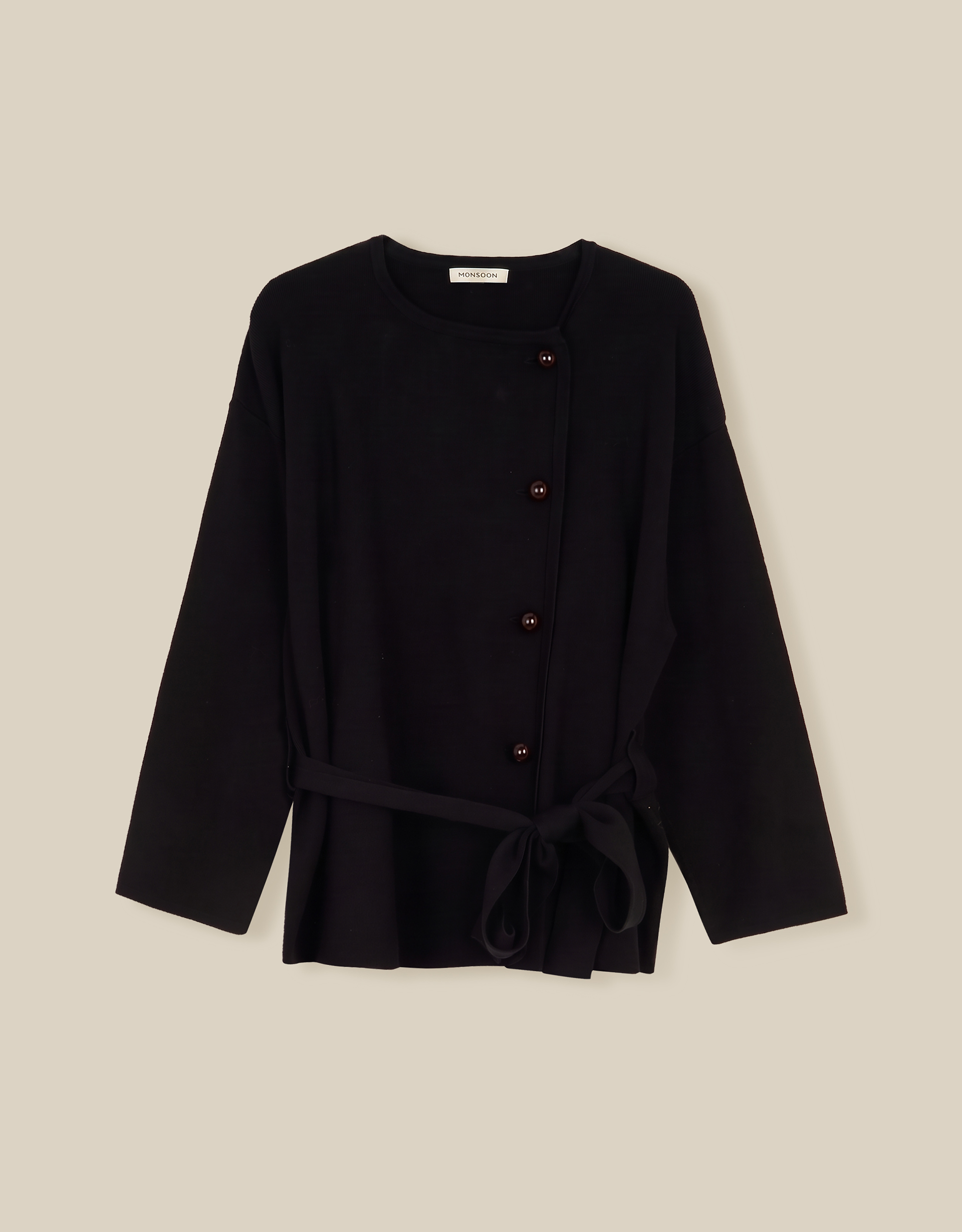 Monsoon Bess Belted Knit Jacket, view 5