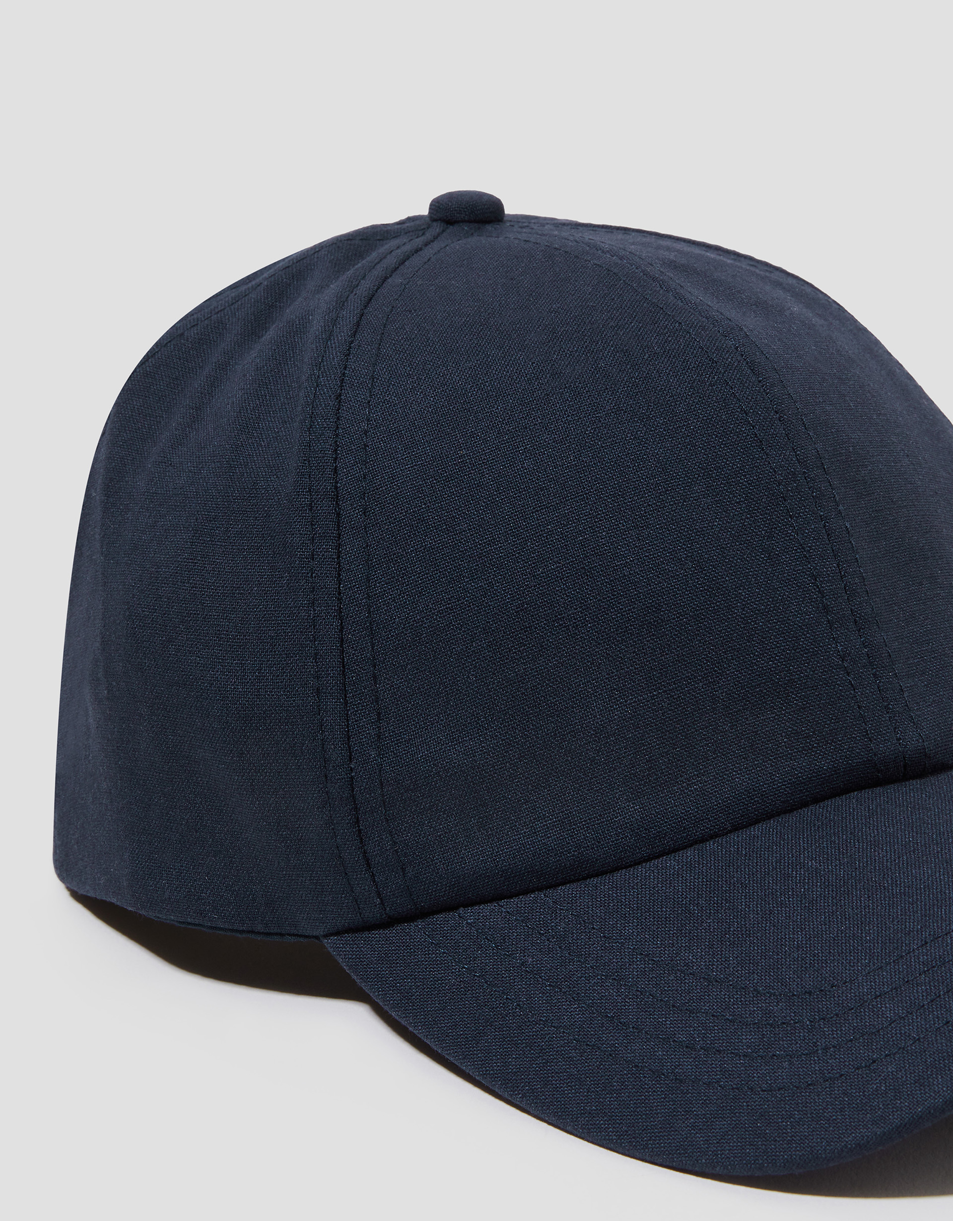 Monsoon Isha Linen Baseball Cap in Blue, view 3