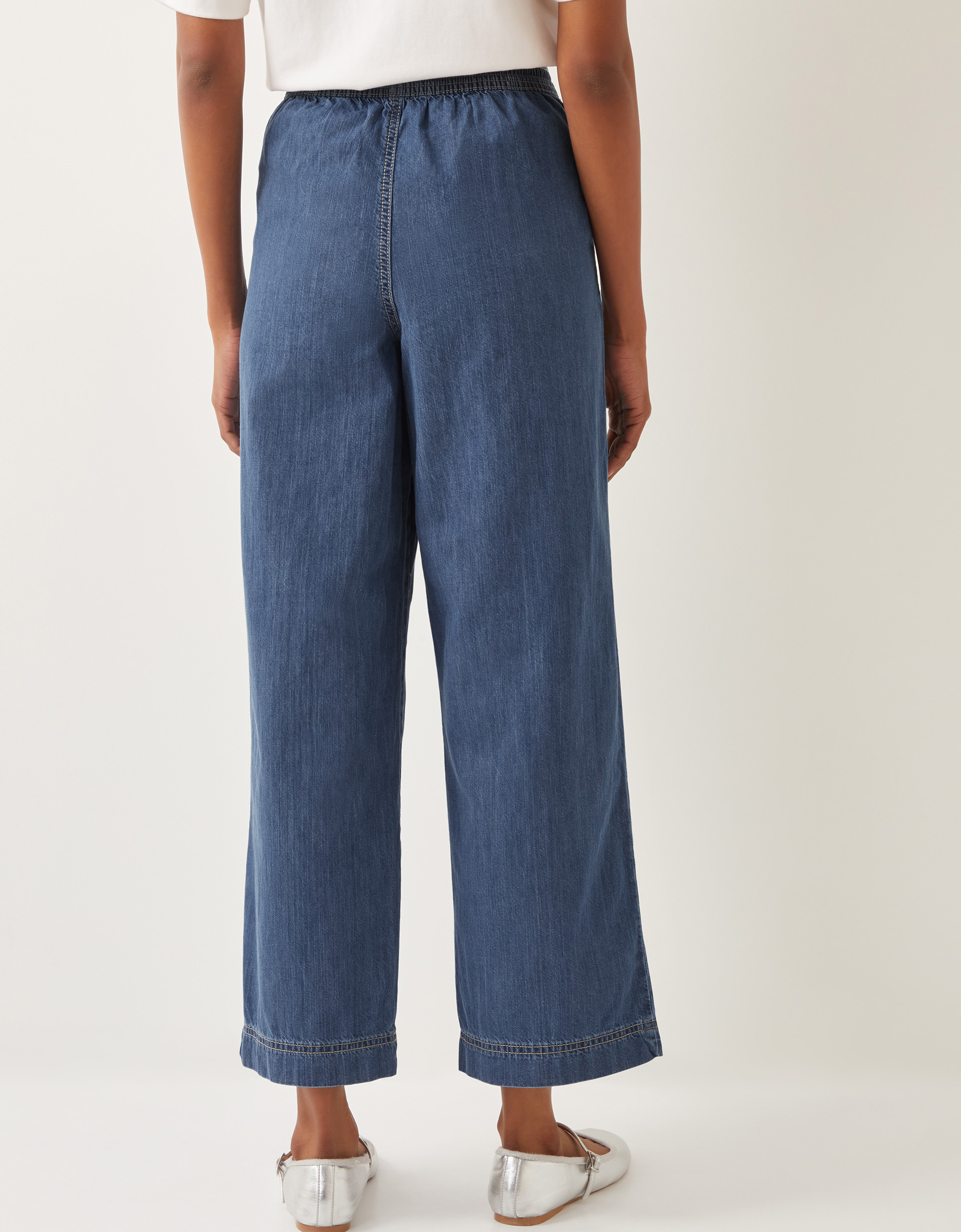 Monsoon Harper Regular Wide Leg Jeans, view 3