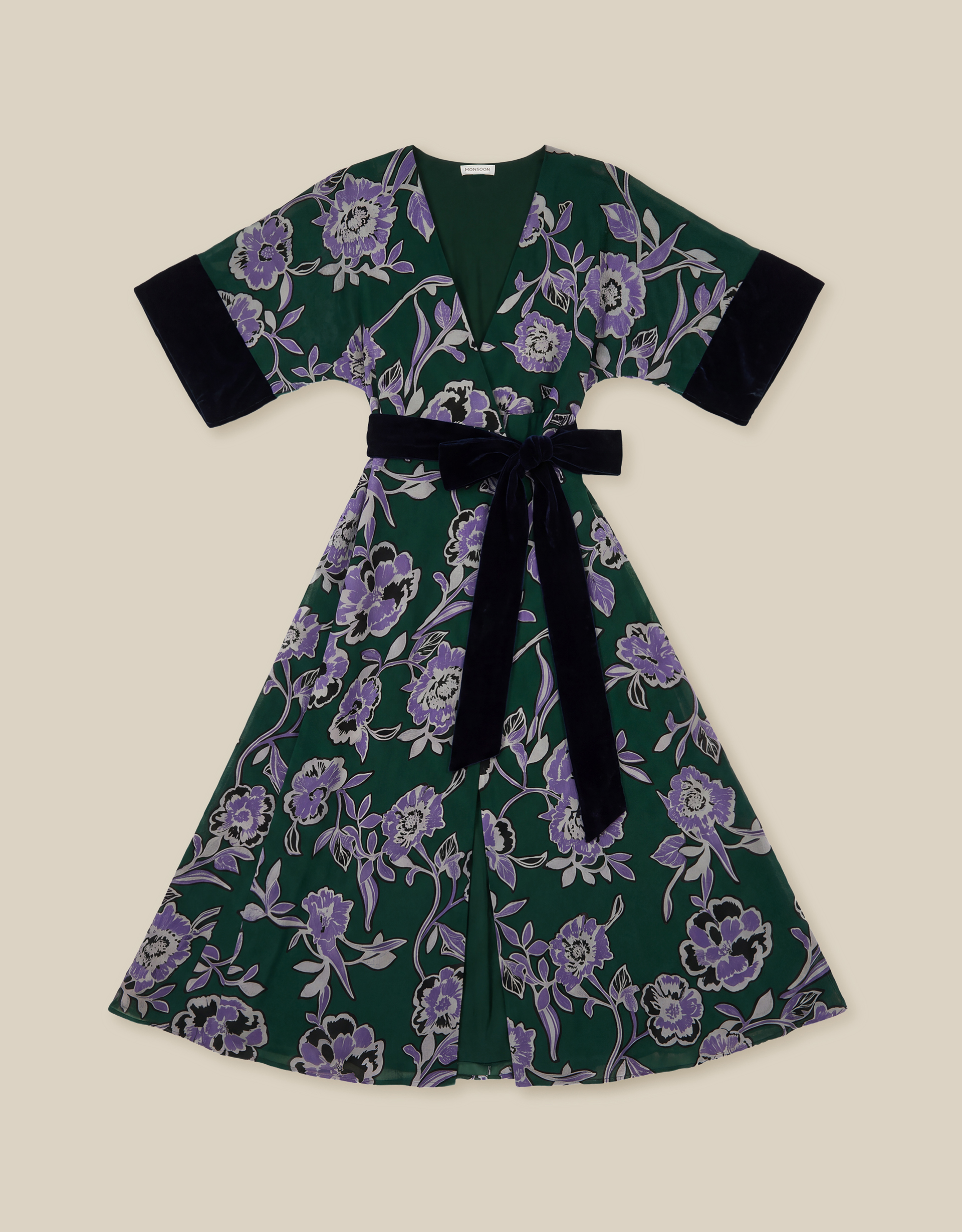 Monsoon Willow Floral Print Midi Dress, view 5