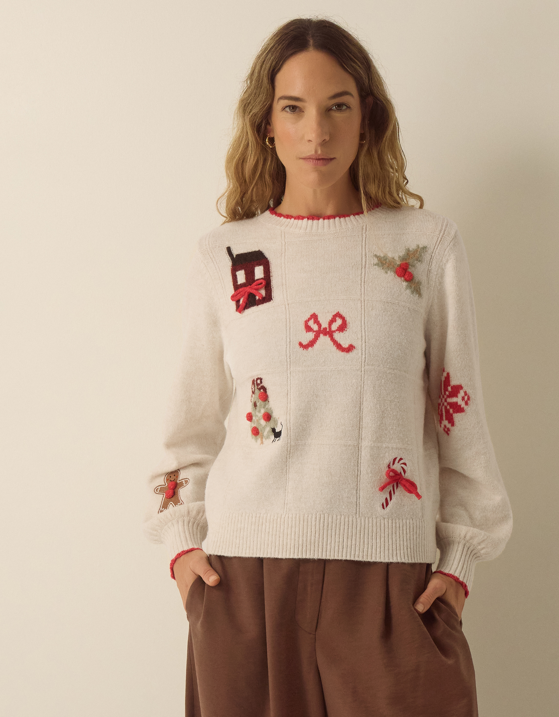 Monsoon Cara Crew Neck Christmas Jumper