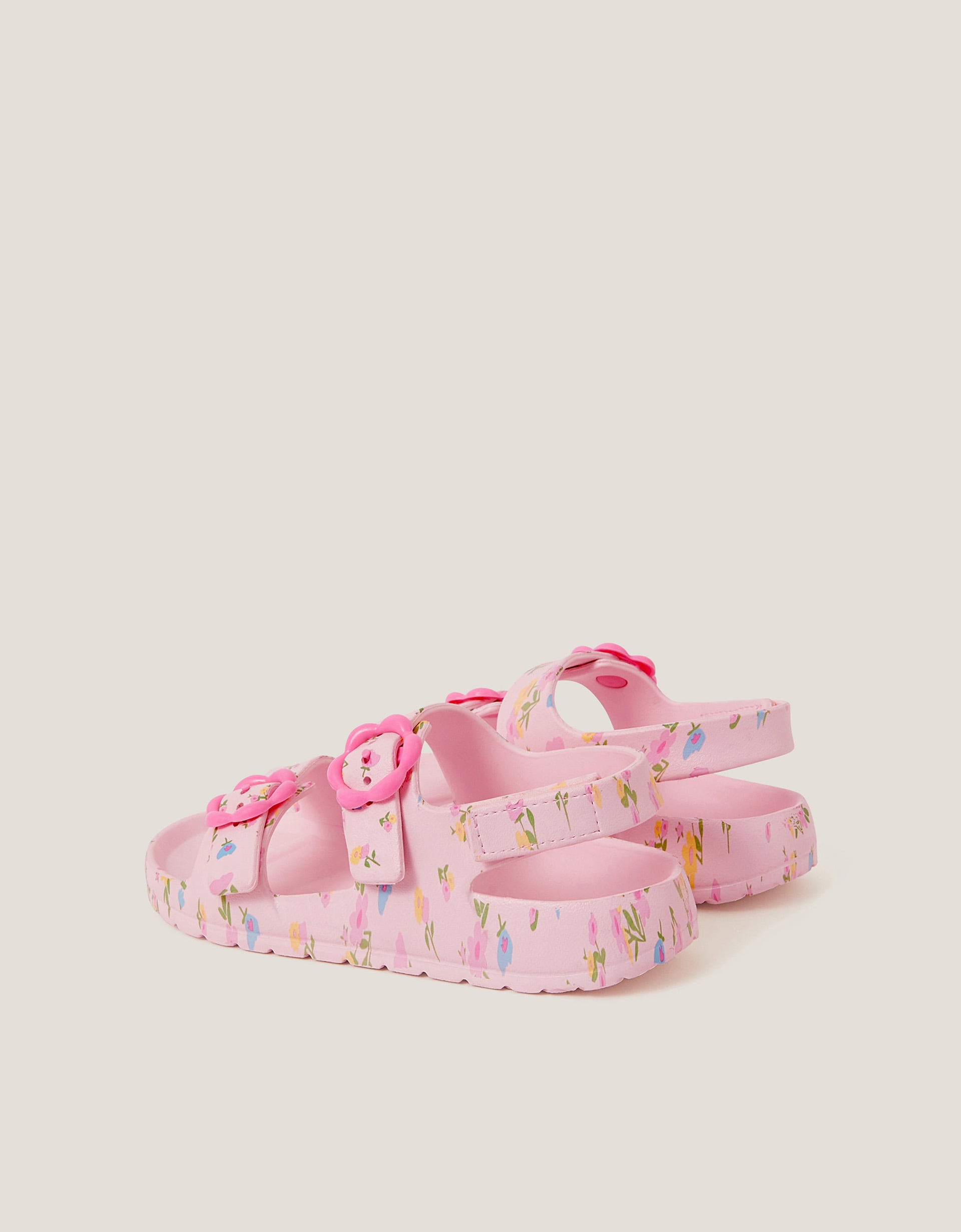Monsoon Floral EVA Buckle Sandals in Pink, view 3