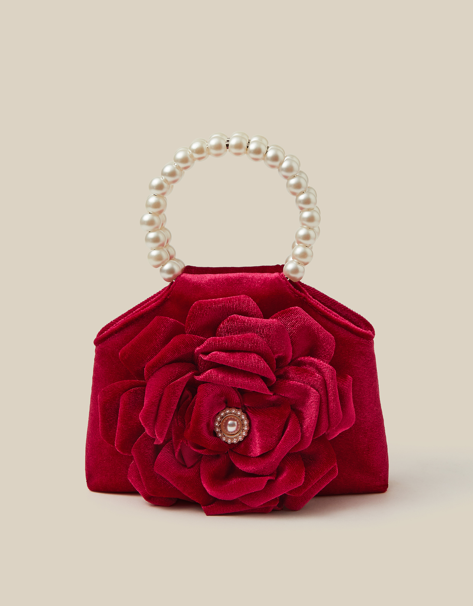 Monsoon Leila Rose Velvet Bag