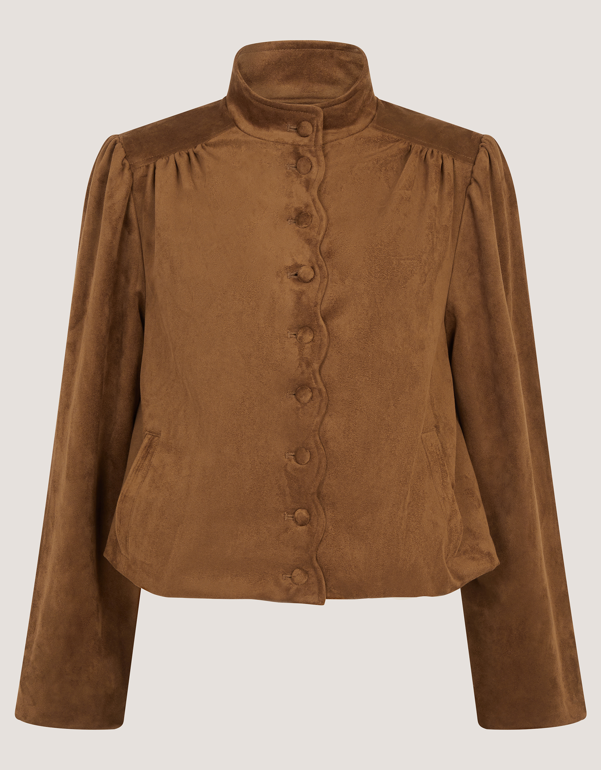 Monsoon Lucia Faux Suede Jacket, view 6