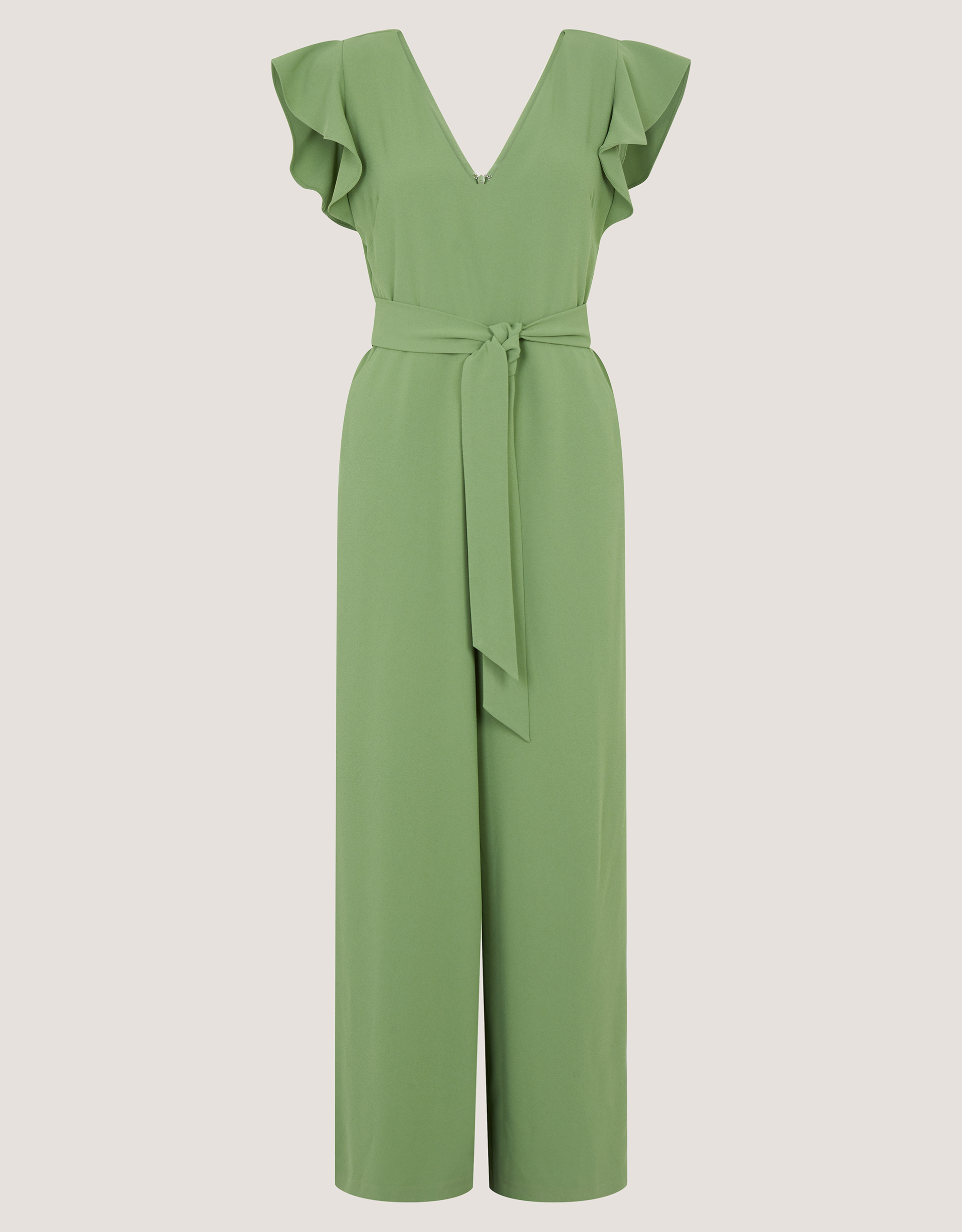 Monsoon Riri V-Neck Frill Jumpsuit, view 6