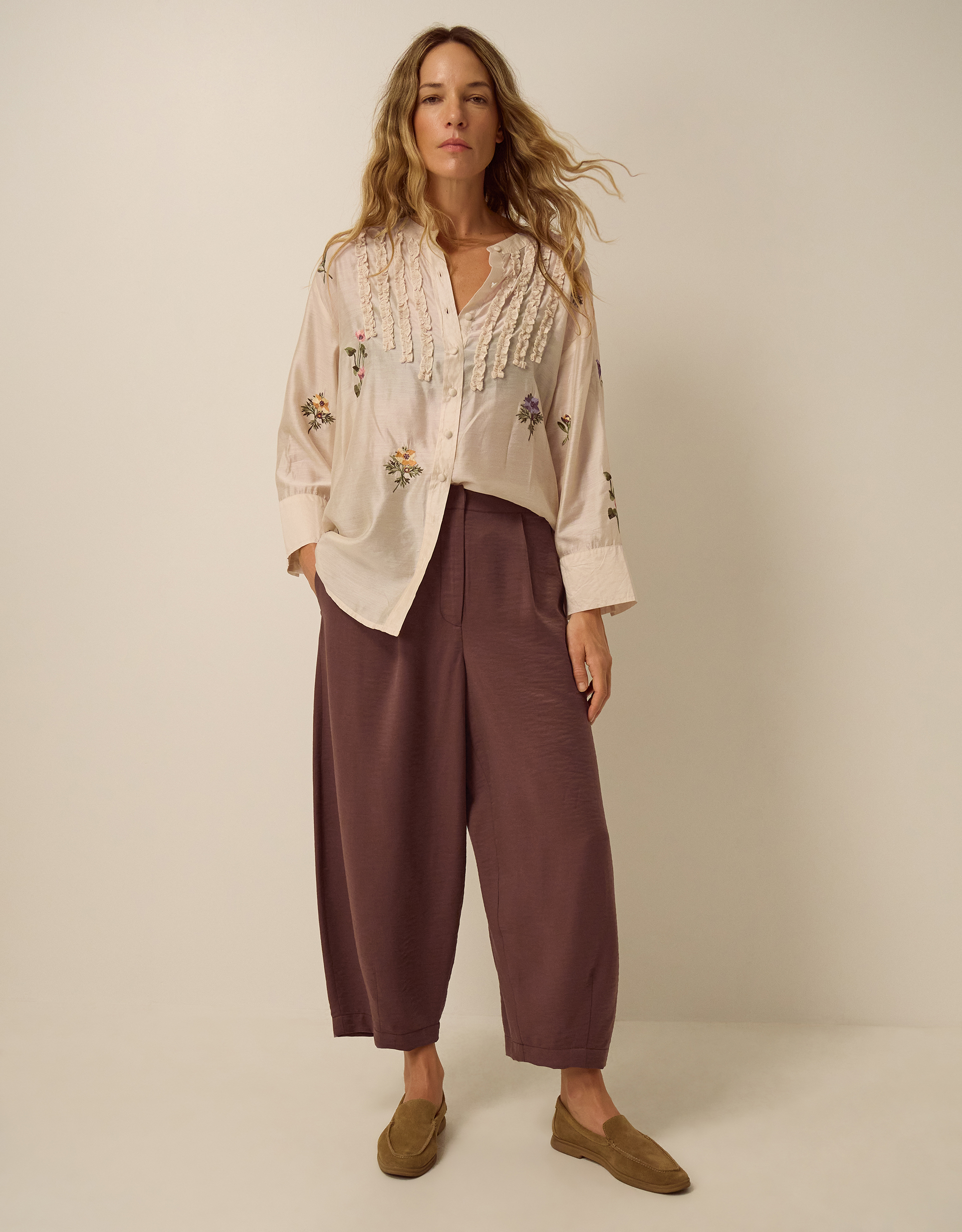 Monsoon Raina Barrel Trousers