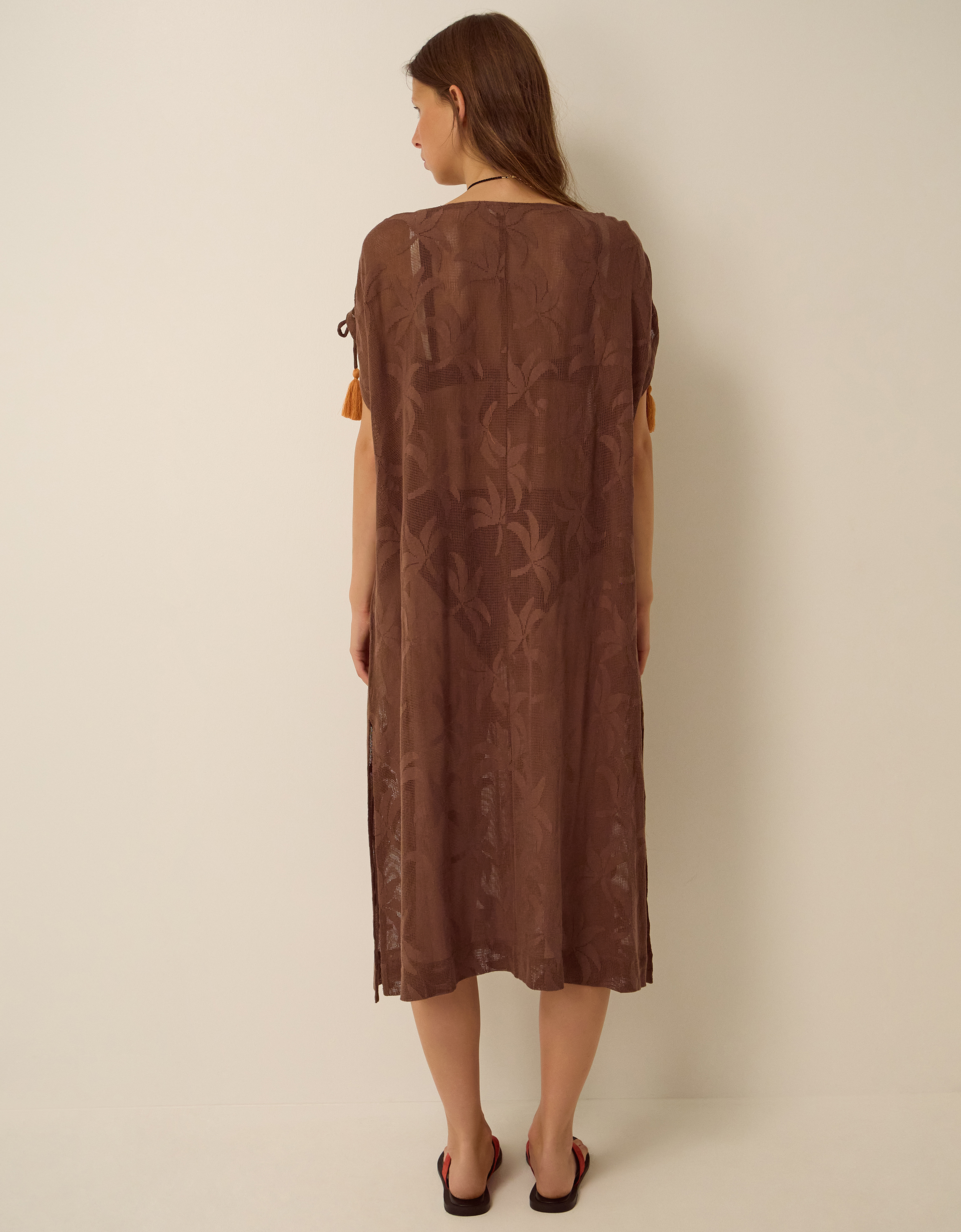 Monsoon La Palma Jacquard Midi Kaftan, view 3