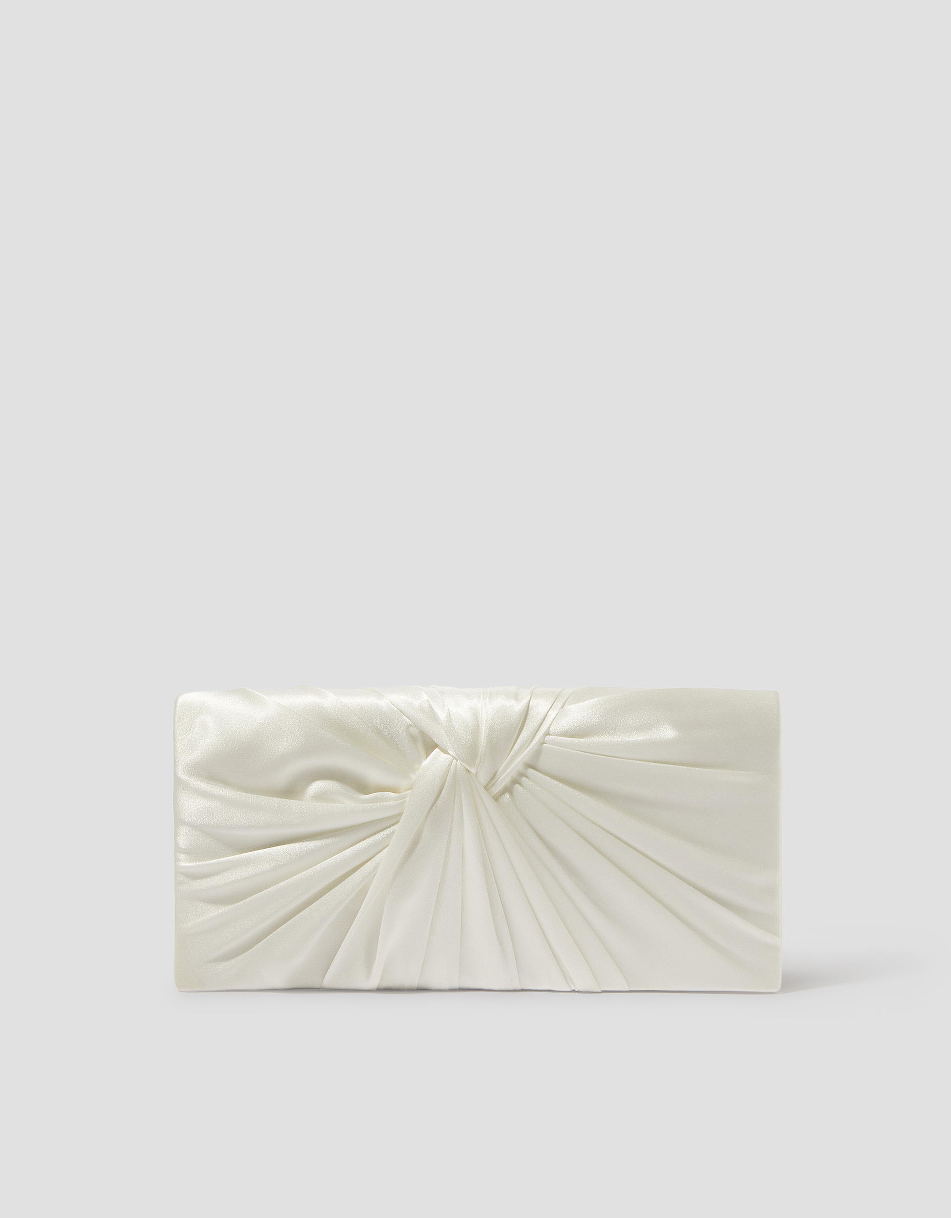Monsoon Talia Twisted Satin Clutch Bag, view 4
