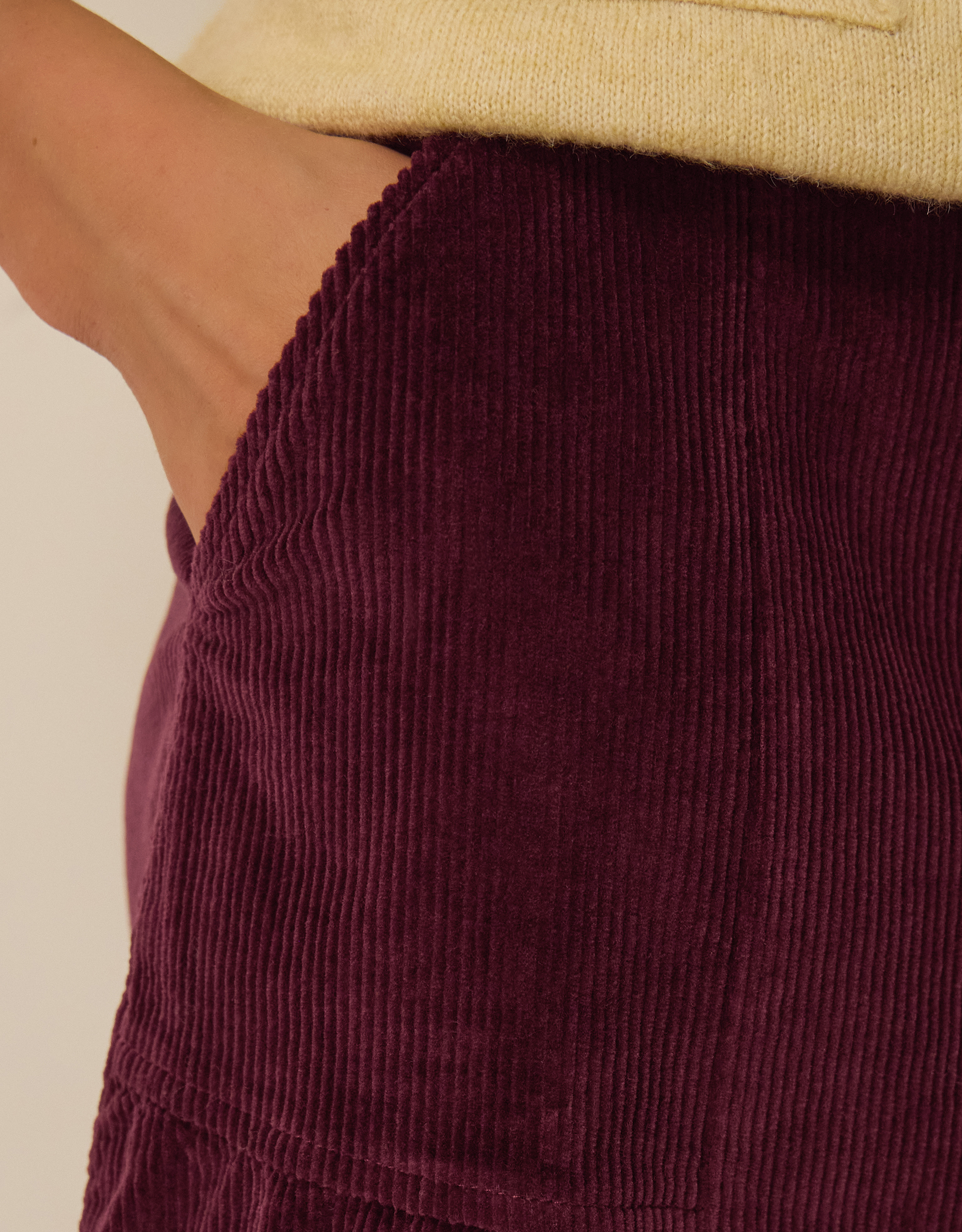 Monsoon Yasmin Corduroy Midi Skirt, view 2