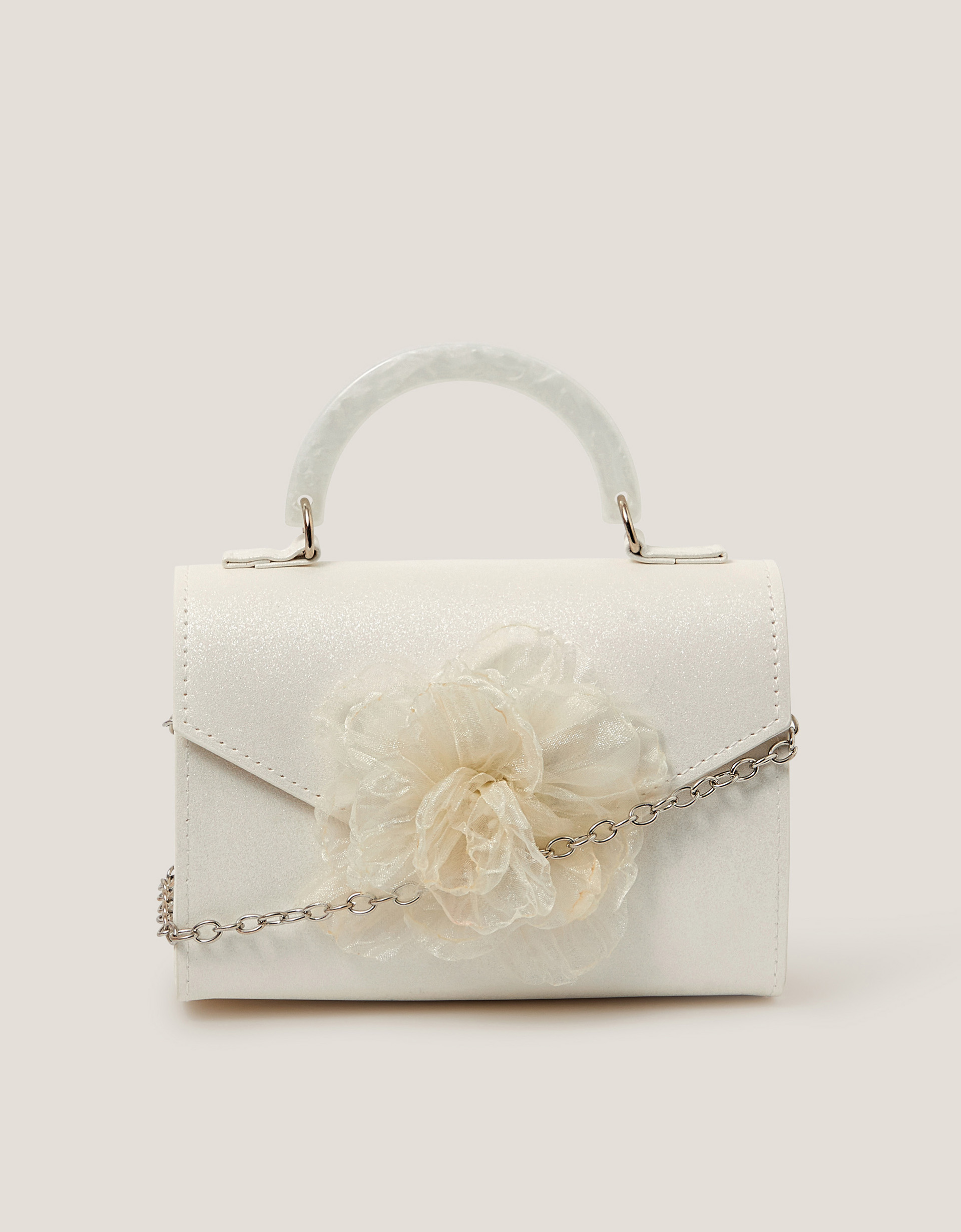 Monsoon Organza Flower Glitter Bag