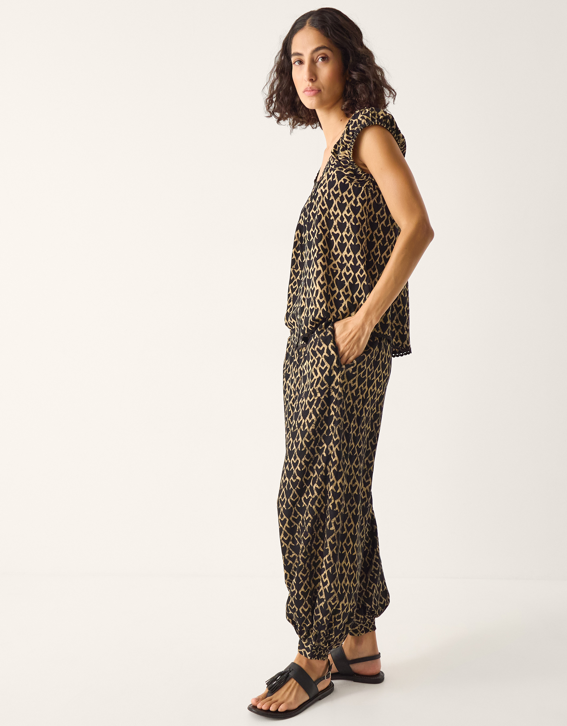 Monsoon Arti Print Balloon Trousers