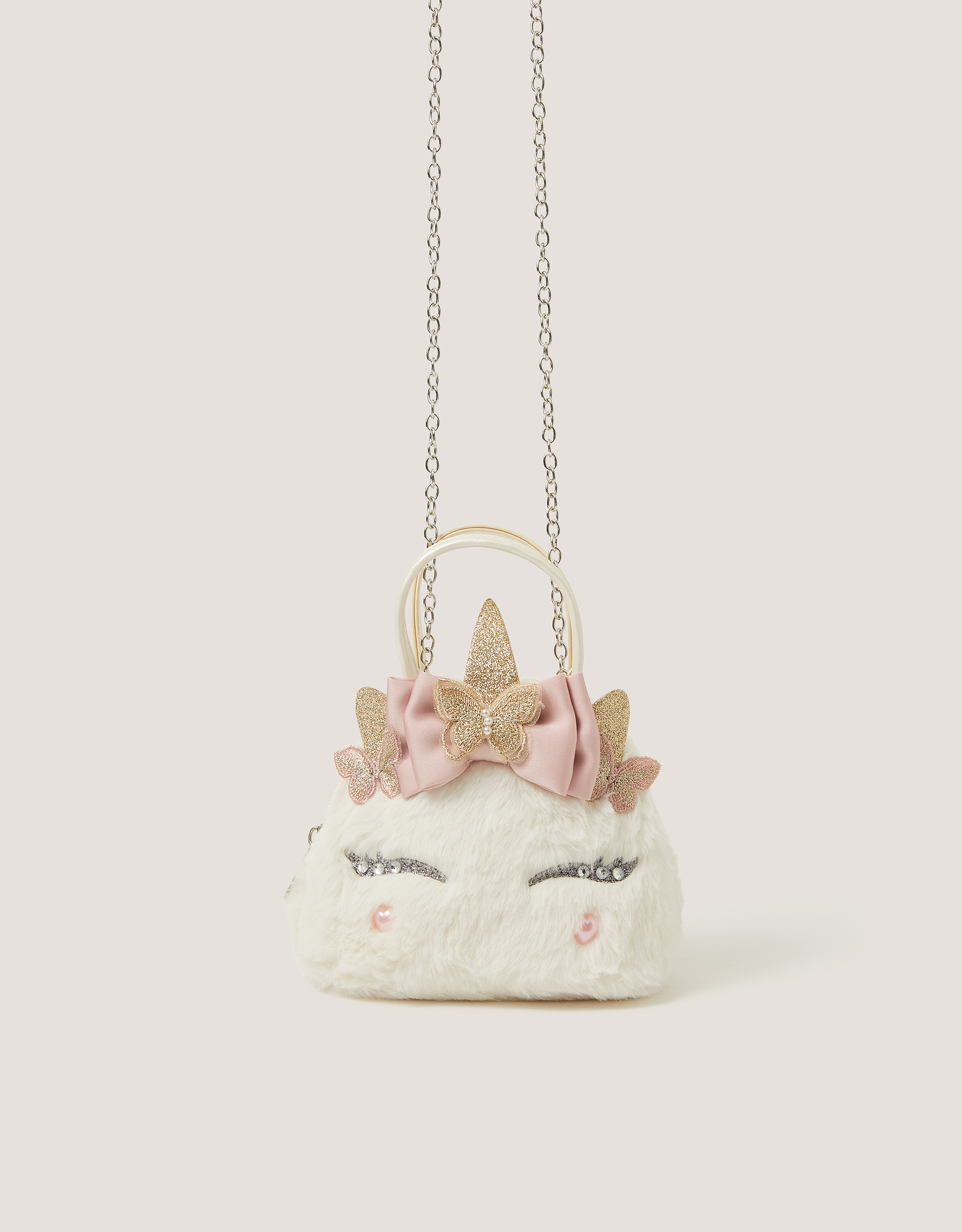 Monsoon Luna Fluffy Unicorn Bag