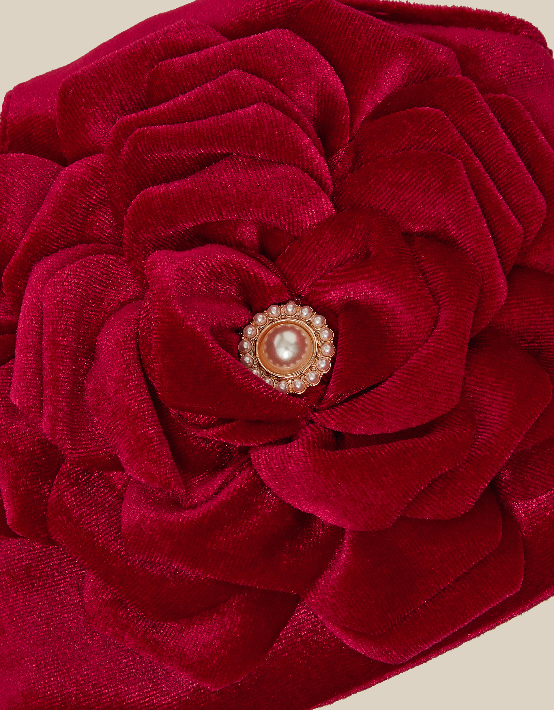 Monsoon Leila Rose Velvet Bag, view 4