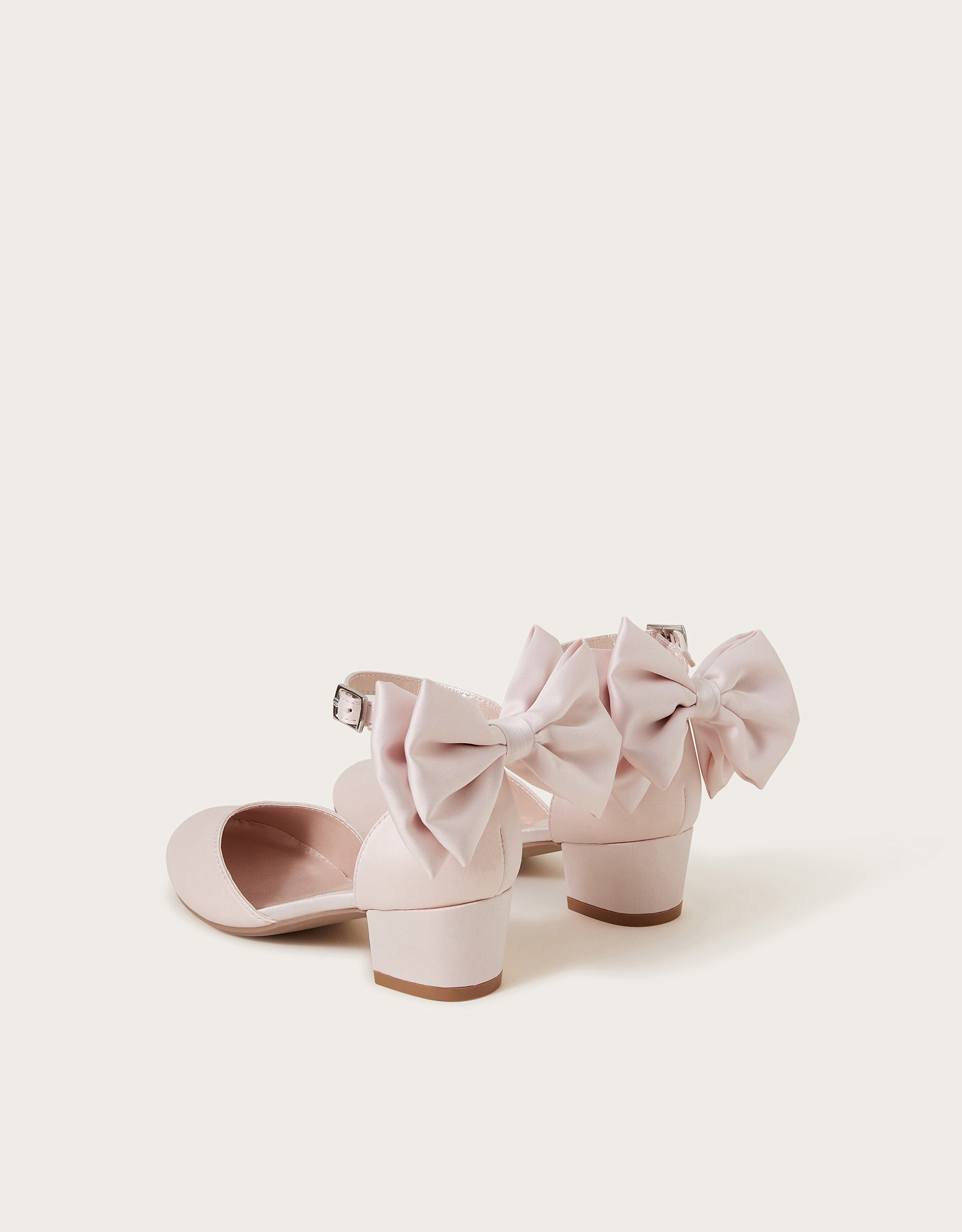 Monsoon Sara Satin Bow Two-Part Heels, view 3