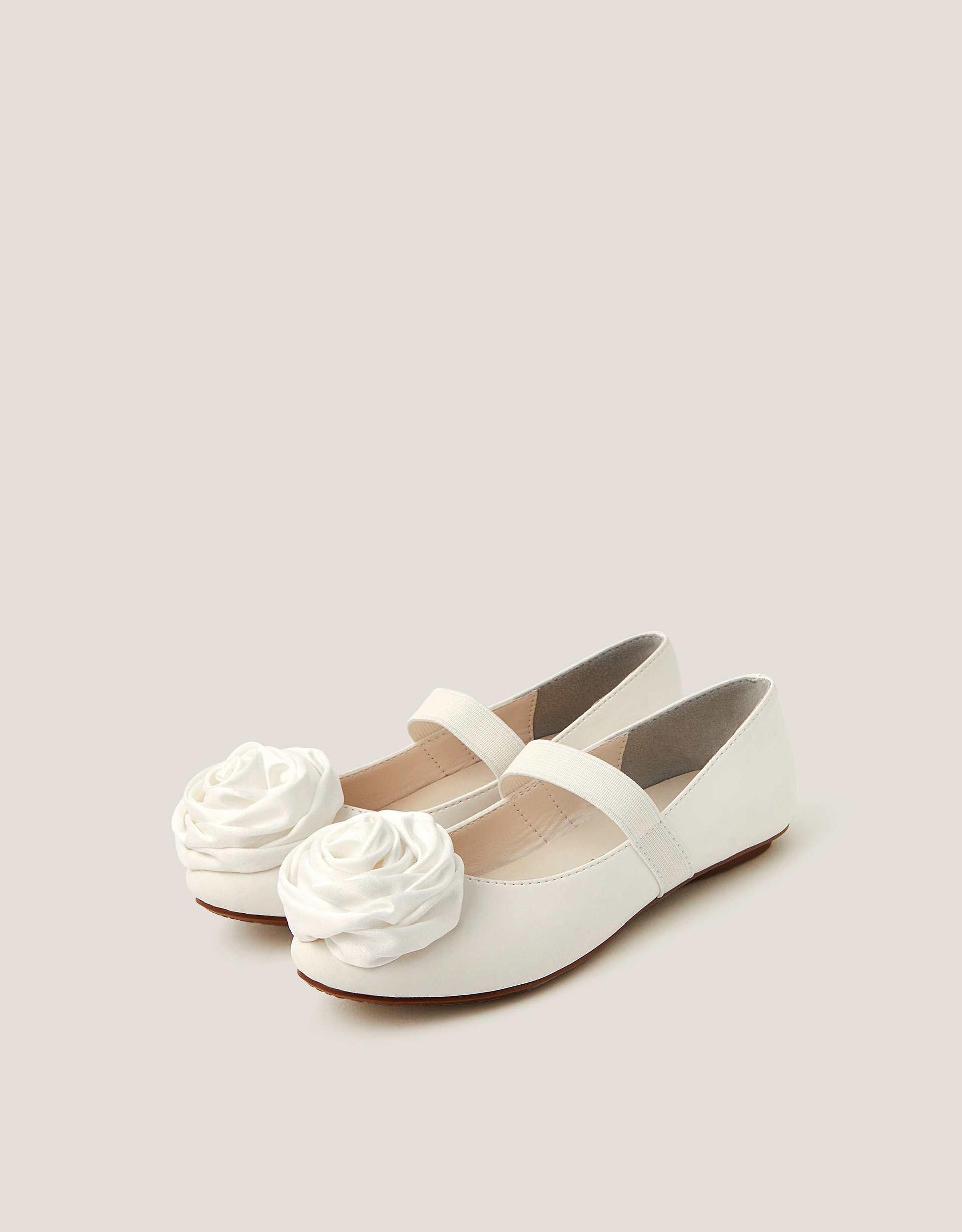 Monsoon Rosette Strap Ballet Flats