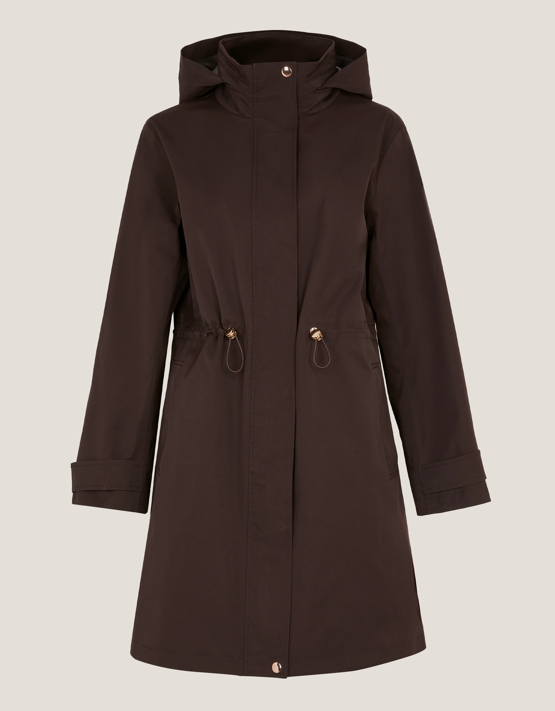 Monsoon Ada Waterproof Raincoat in Brown, view 5