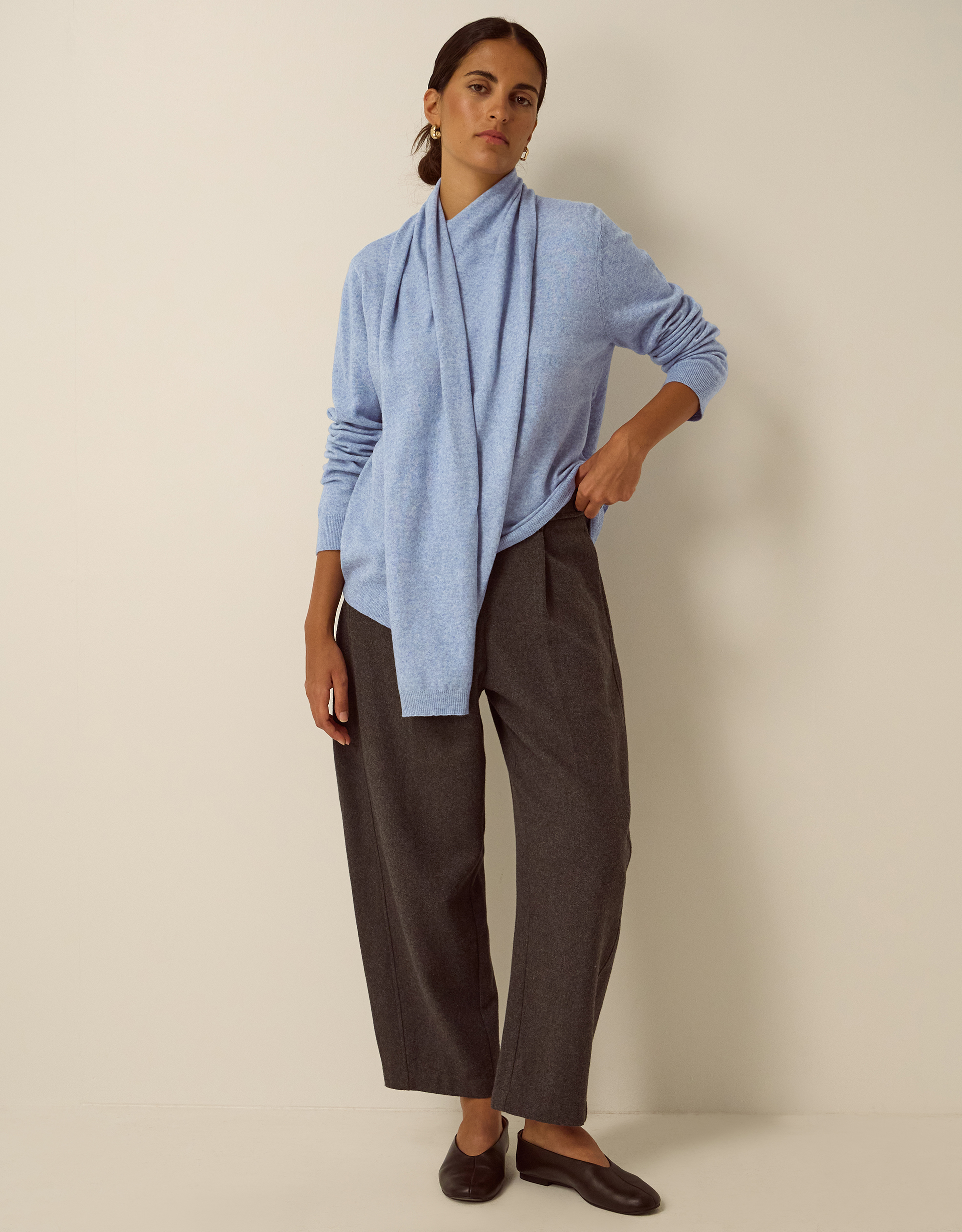 Monsoon Shaw Scarf Knit Jumper, view 4