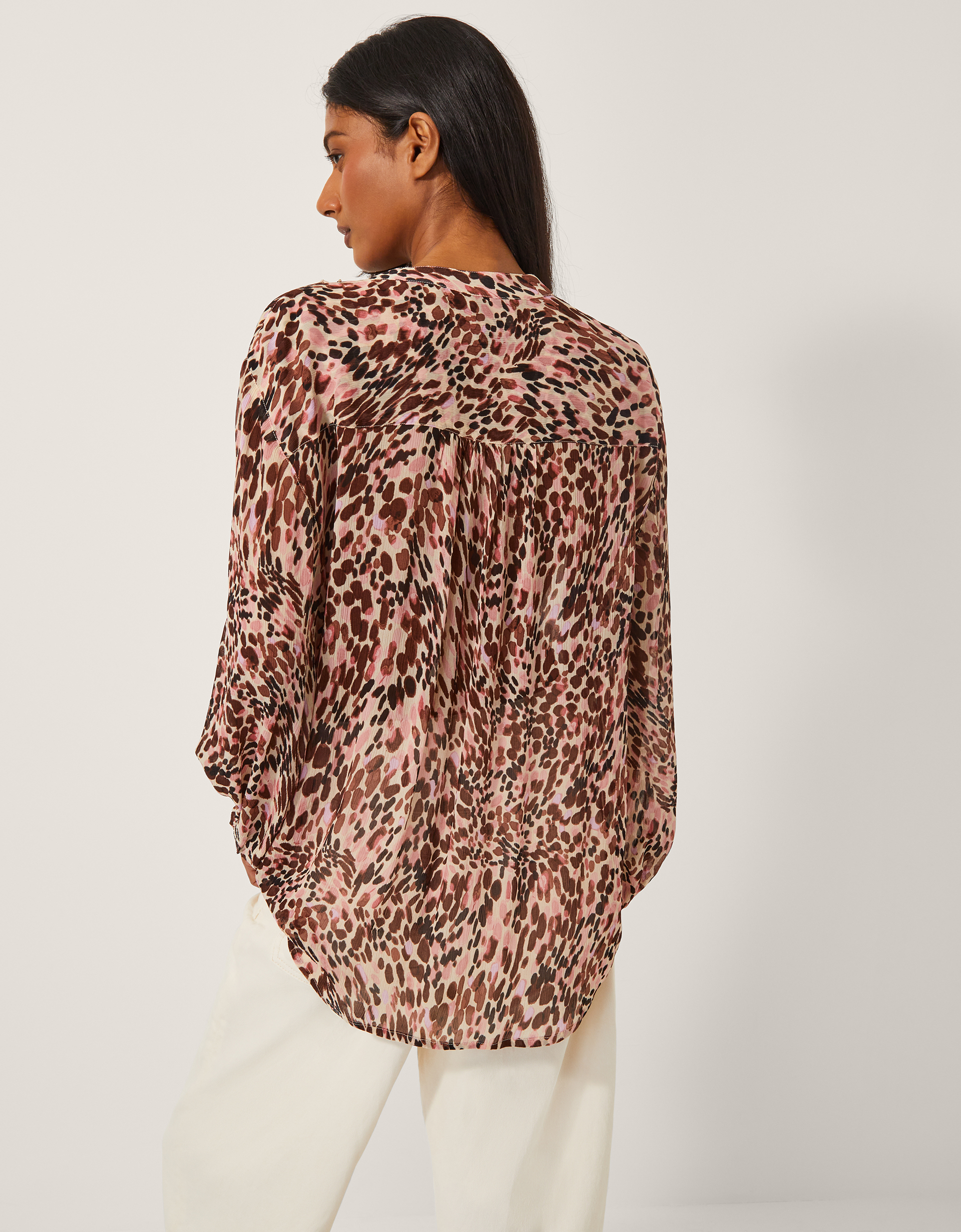 Monsoon Sisi Animal Print Blouse, view 4