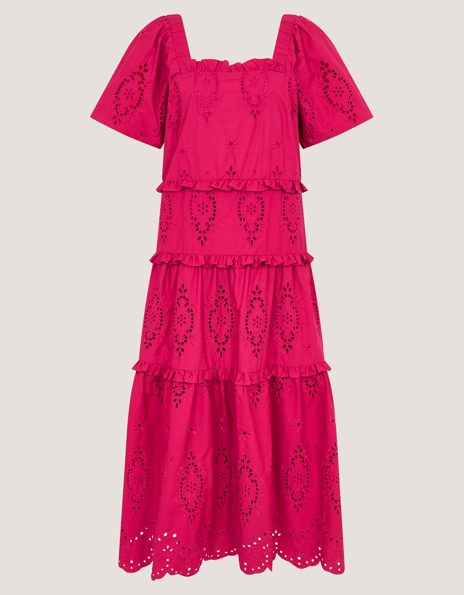 Monsoon Brooke Cutwork Midi Dress, view 5