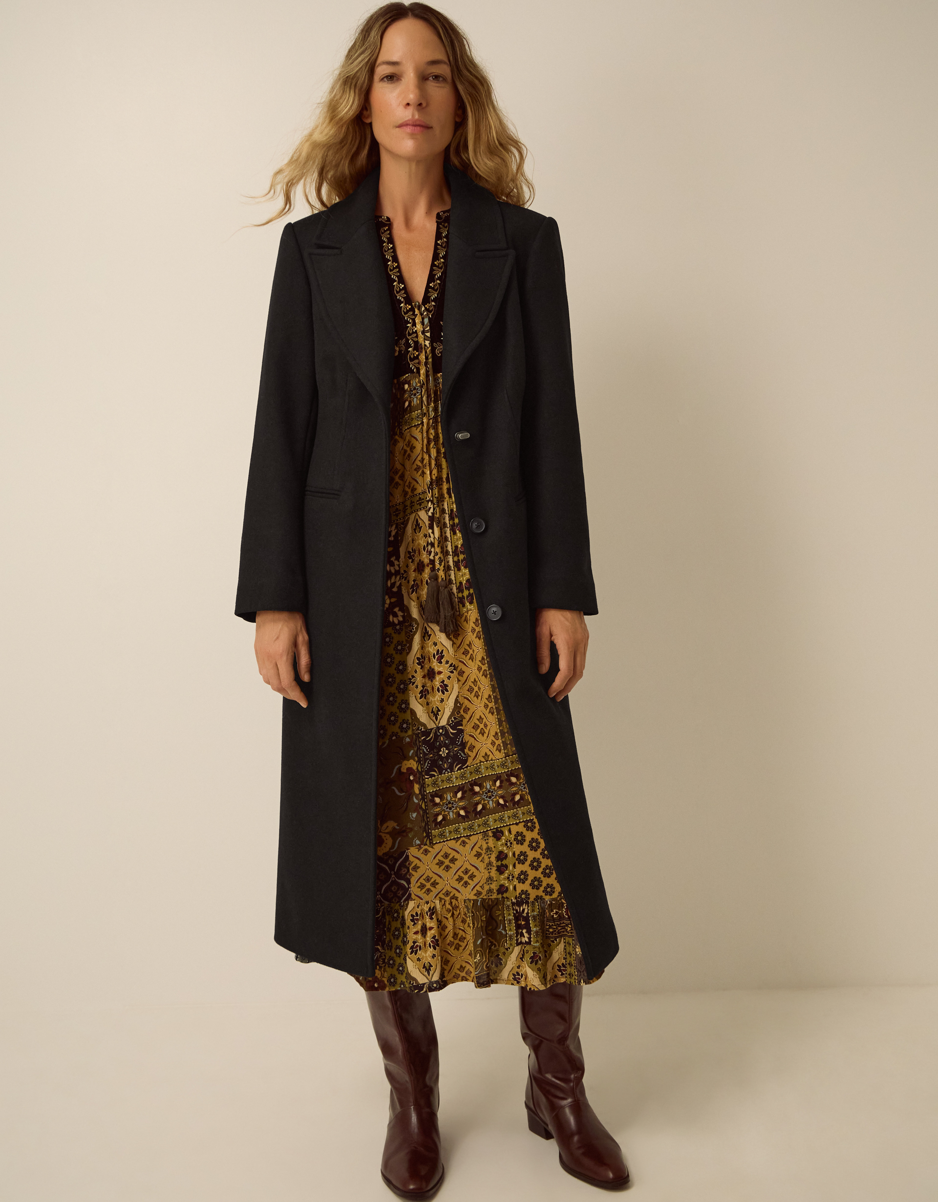 Monsoon Celia Wool Blend Coat