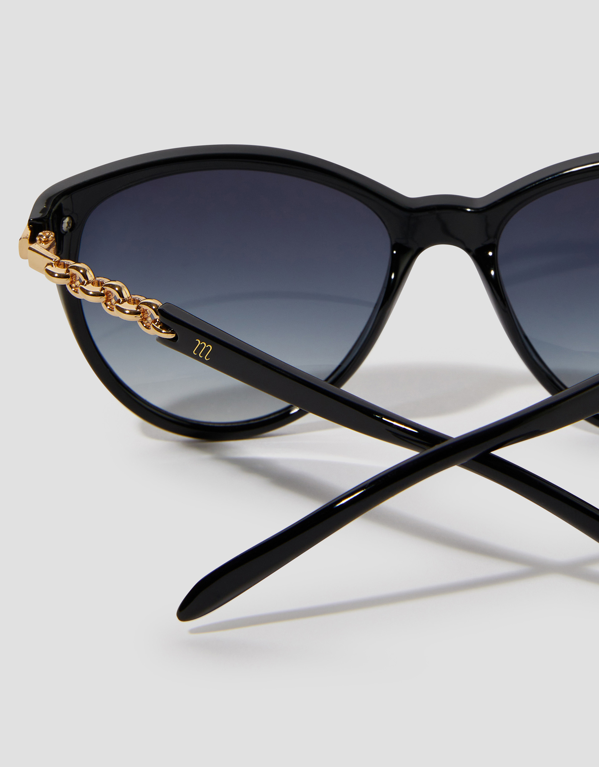 Monsoon Chain Hinge Cat Eye Sunglasses, view 2