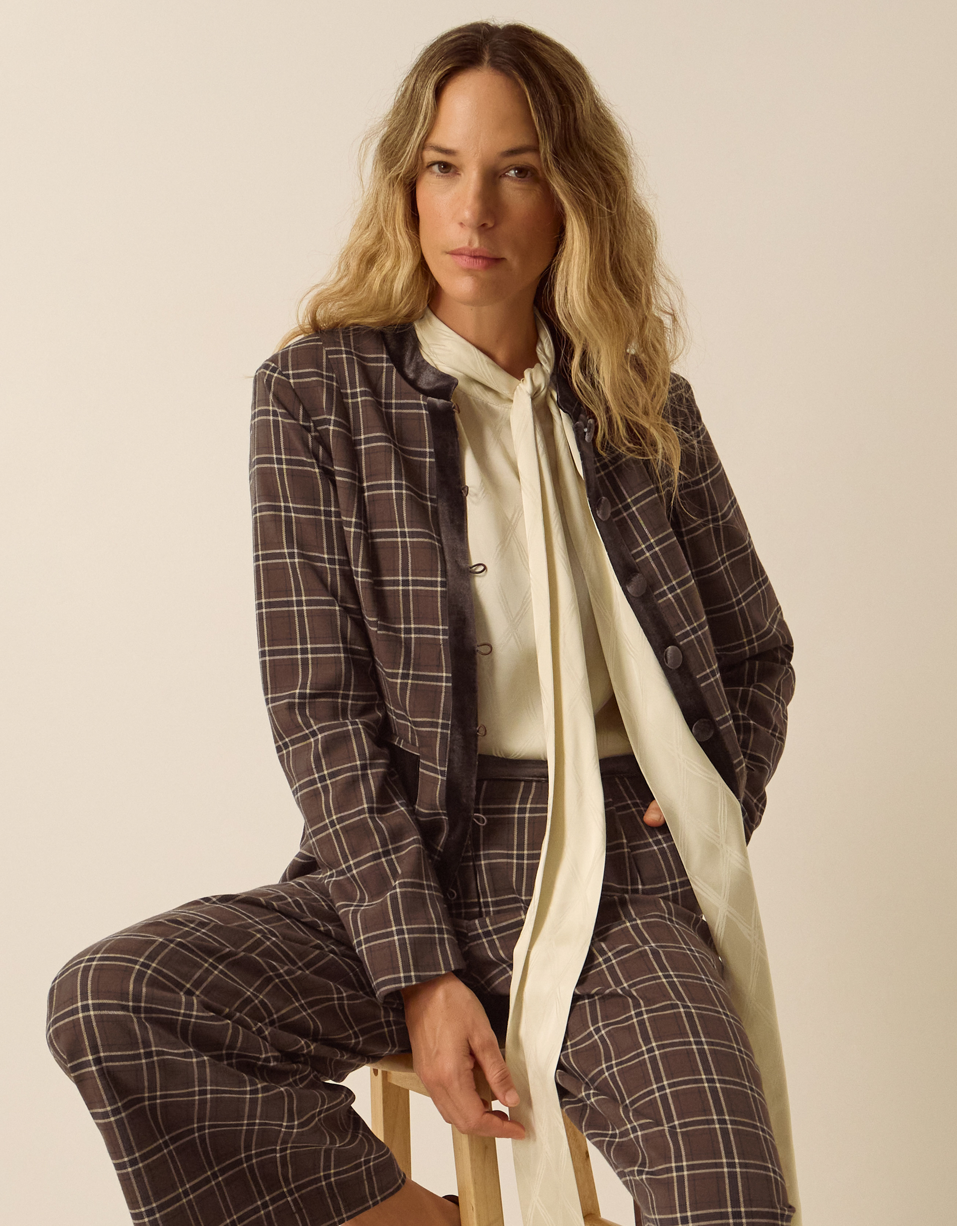 Monsoon Gracie Check Print Jacket, view 5