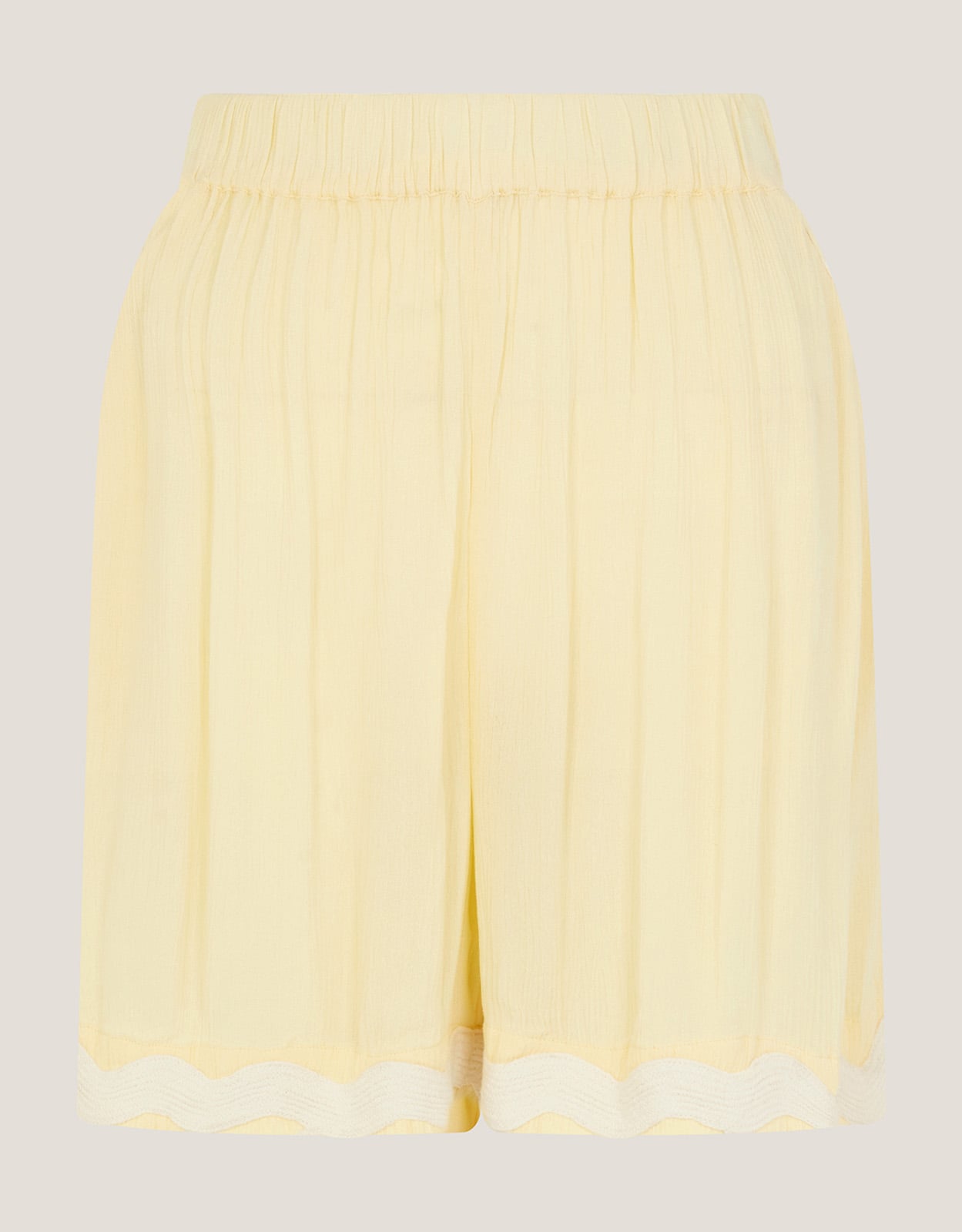 Monsoon Sienna Ricrac Crinkle Shorts, view 6