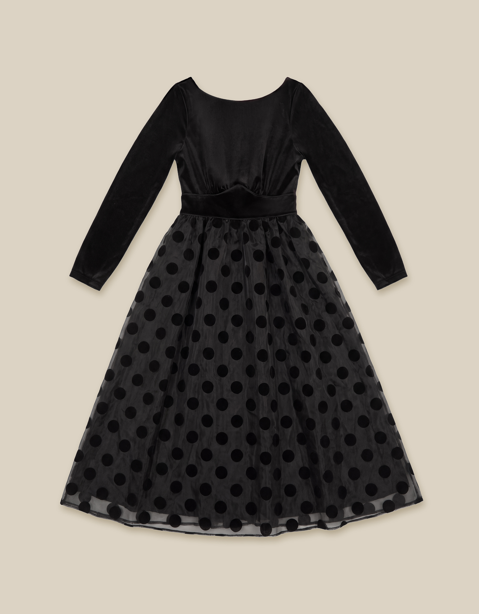 Monsoon Viana Polka Dot Velvet Midi Dress, view 6