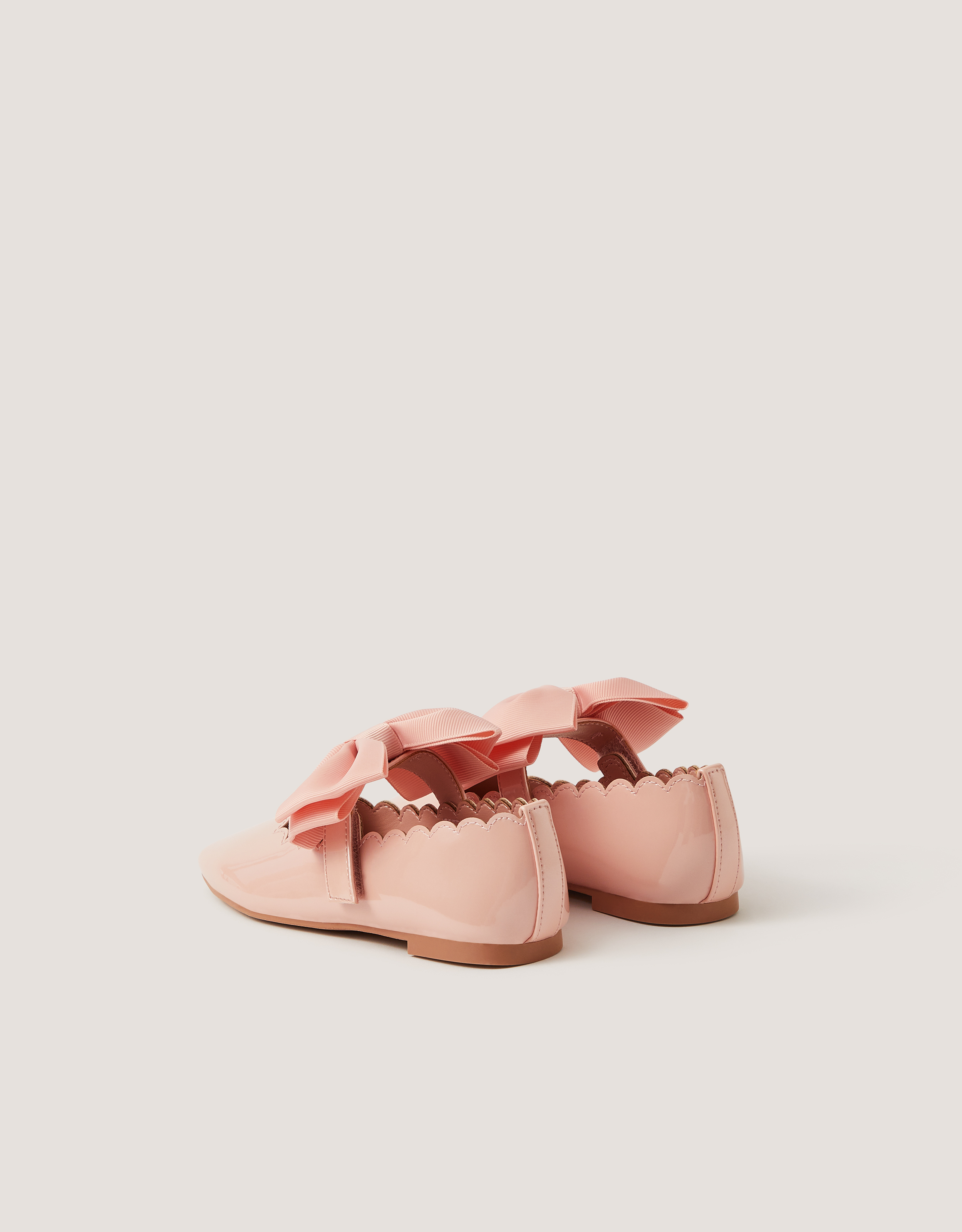 Monsoon Bow Strap Patent Ballet Flats, view 3