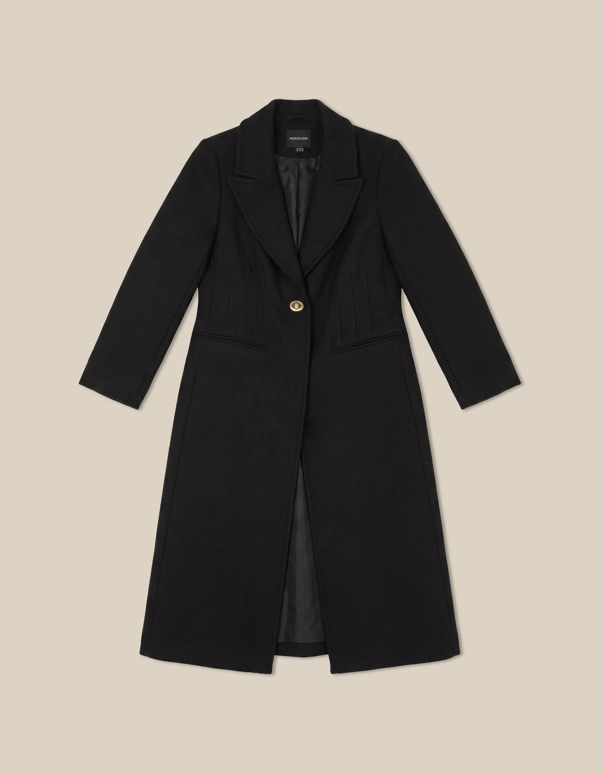 Monsoon Celia Wool Blend Coat, view 5