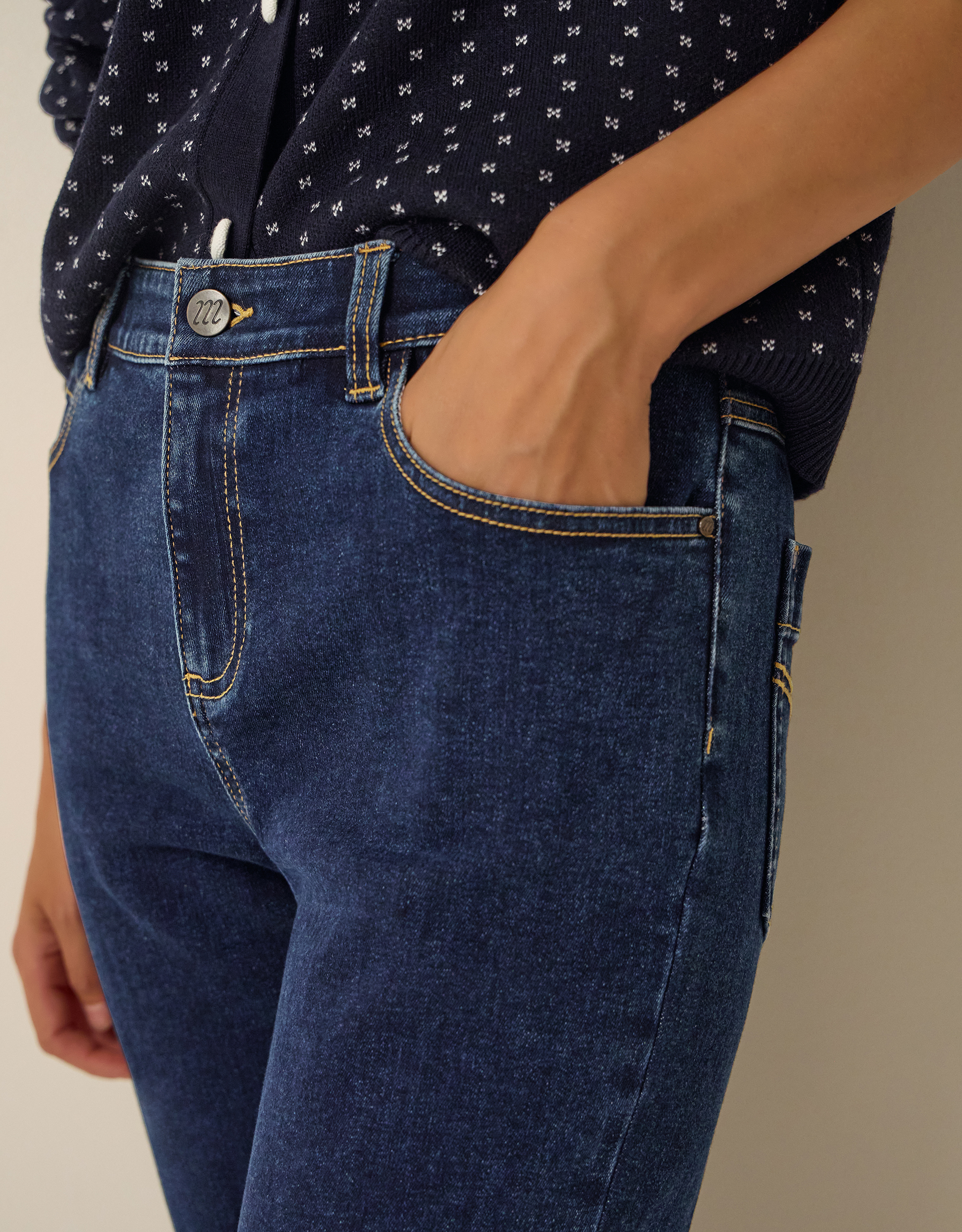 Monsoon Safaia Straight Cropped Jeans, view 4