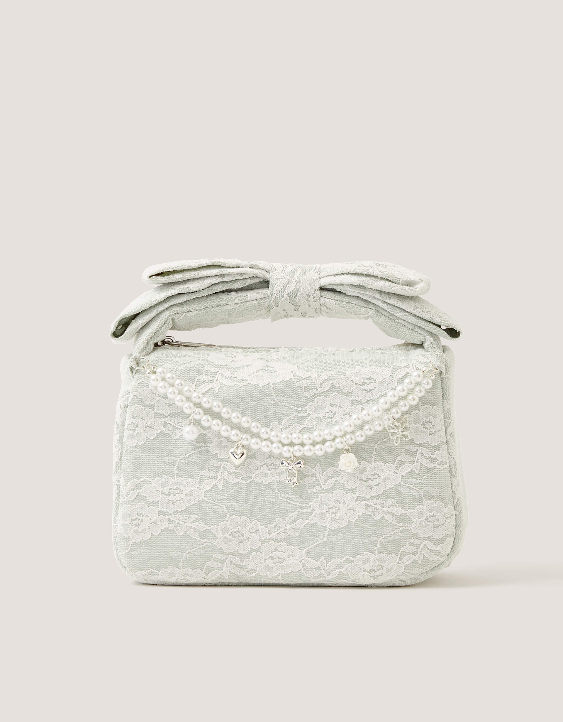 Monsoon Pearl Charm Lace Bag