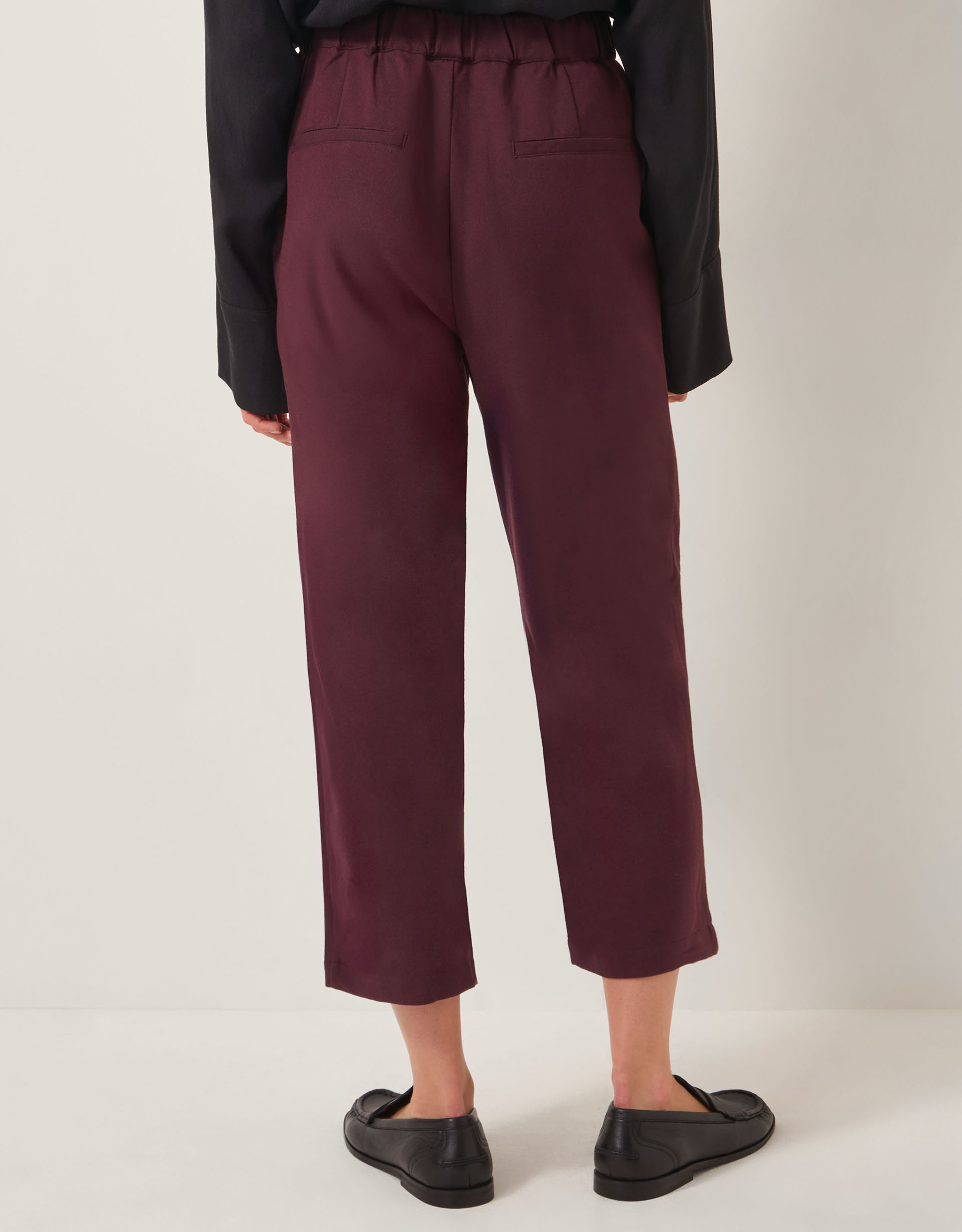 Monsoon Julia Straight Crop Trousers, view 3