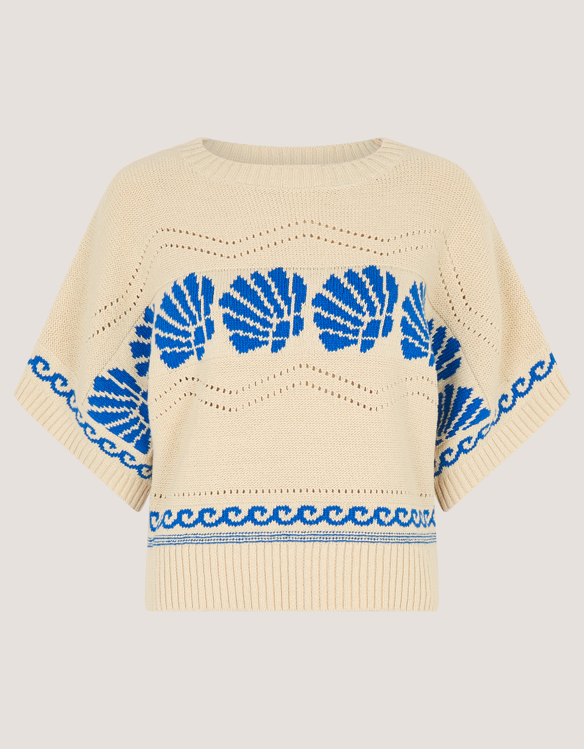 Monsoon Safi Shell Knit Jumper, view 5