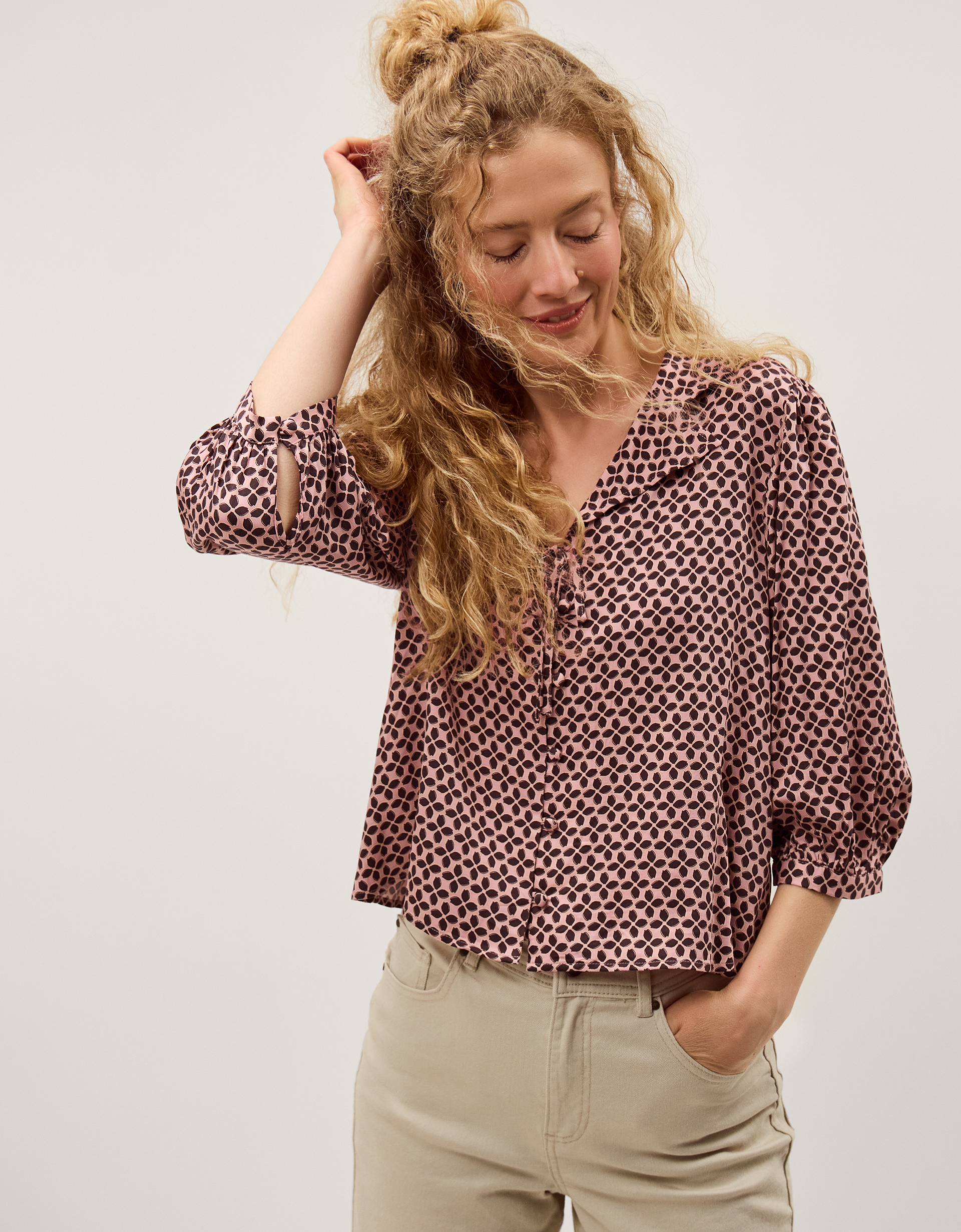 Monsoon Netta Floral Print Blouse