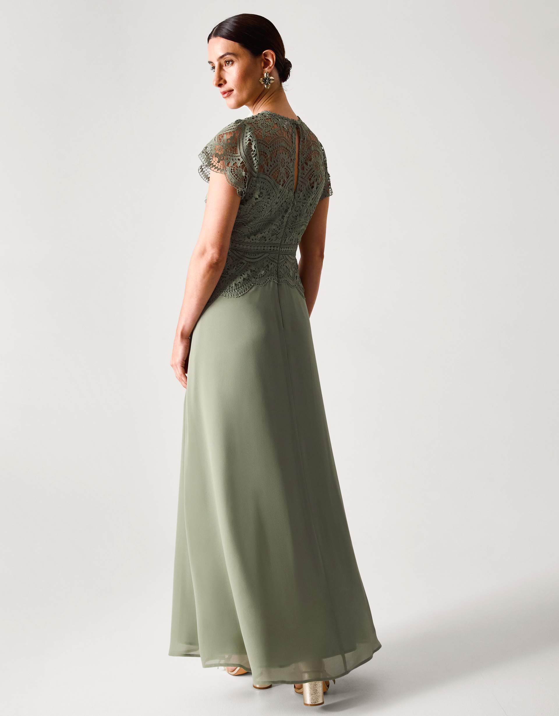 Monsoon Monica Lace Bridesmaid Dress, view 3