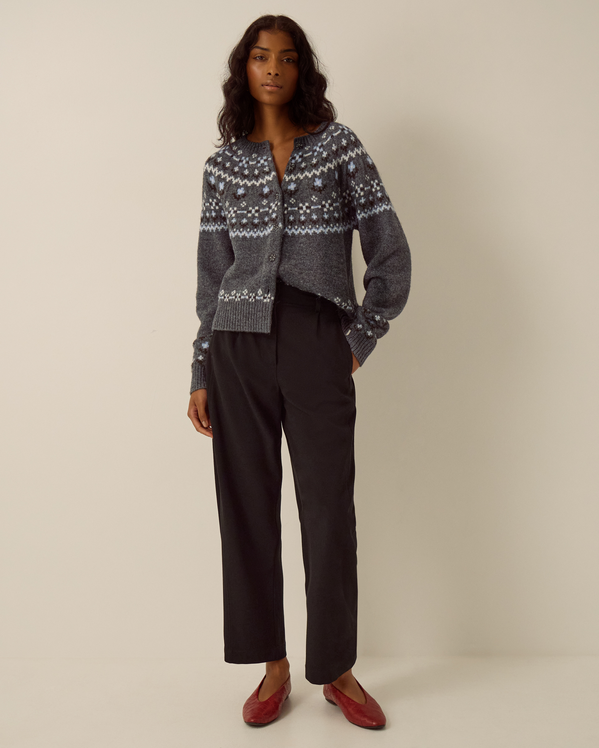 Monsoon Tara High Waisted Barrel Leg Trousers