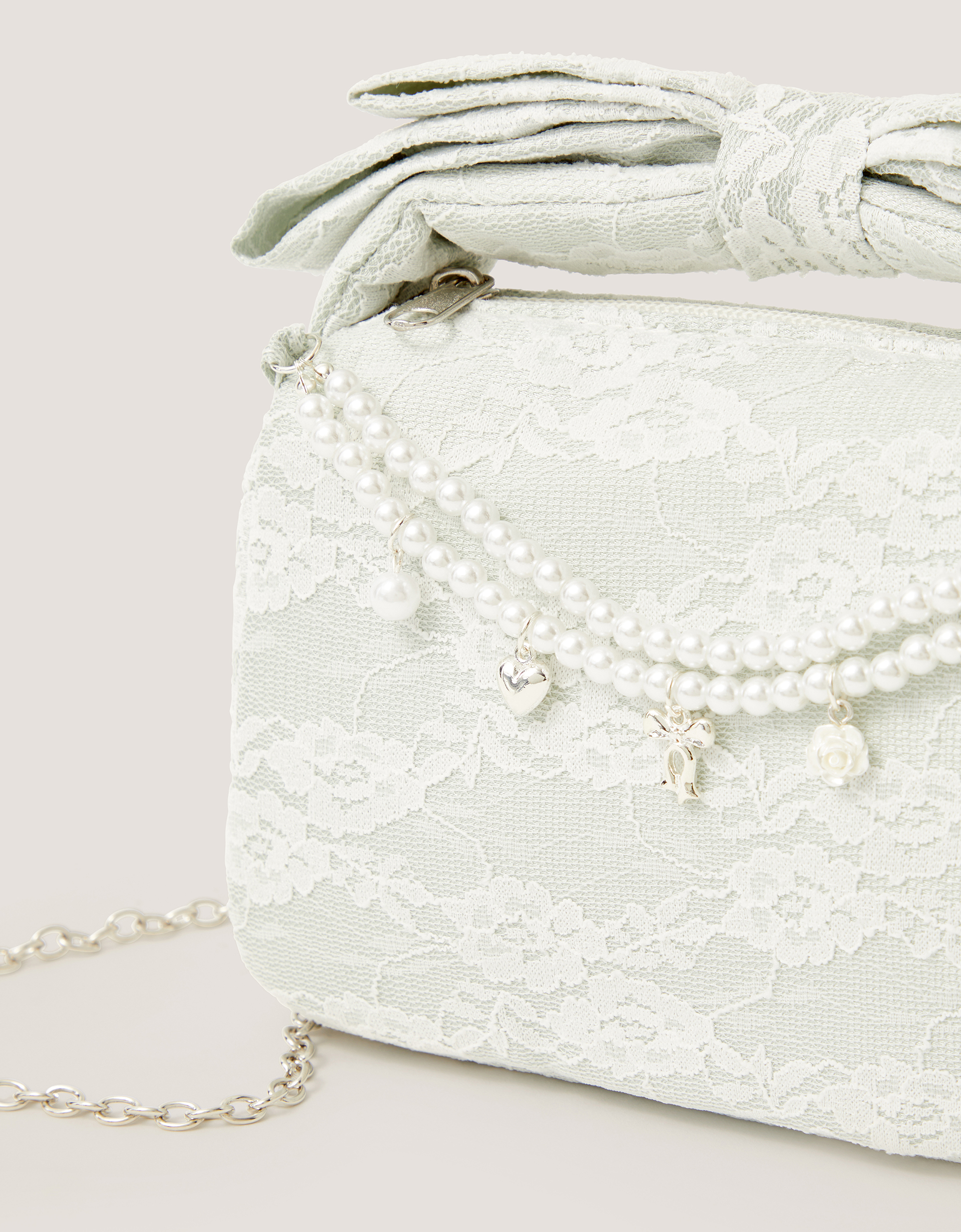 Monsoon Pearl Charm Lace Bag, view 3
