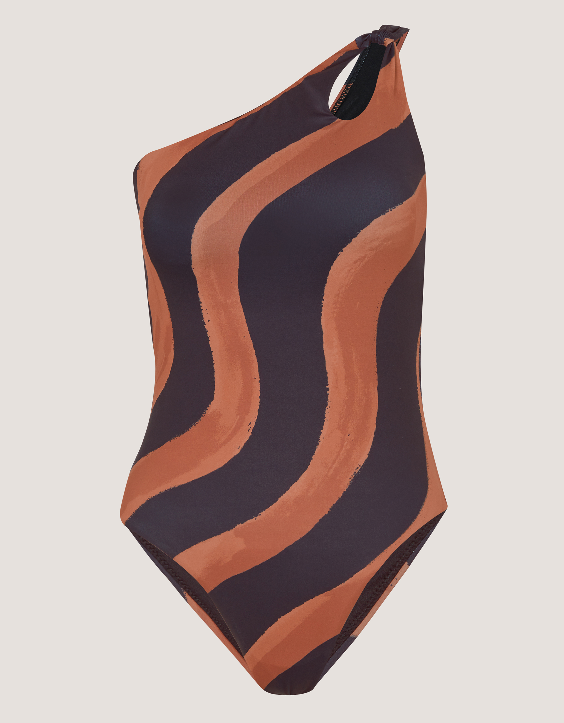 Monsoon Callie Thorpe x Monsoon One-Shoulder Wave Print Shaping Swimsuit, view 5
