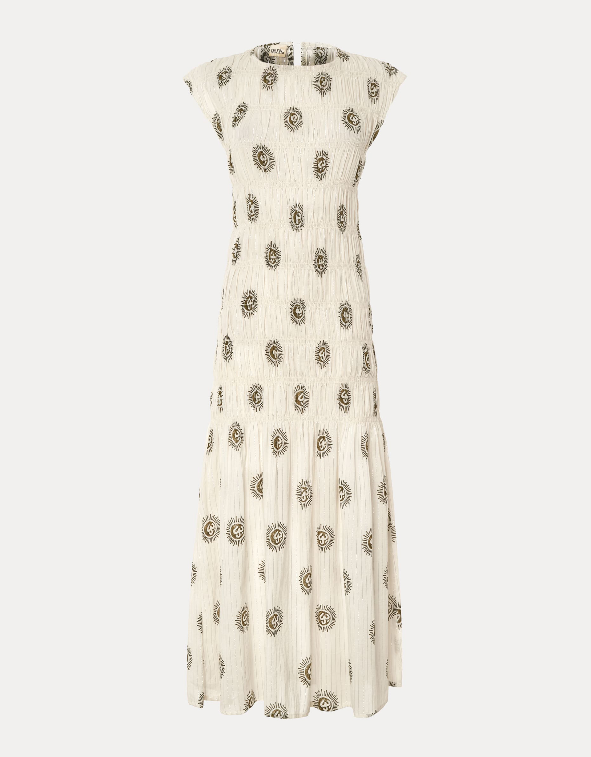 Monsoon Par & Escala Bee Smocked Sun Print Maxi Dress, view 4