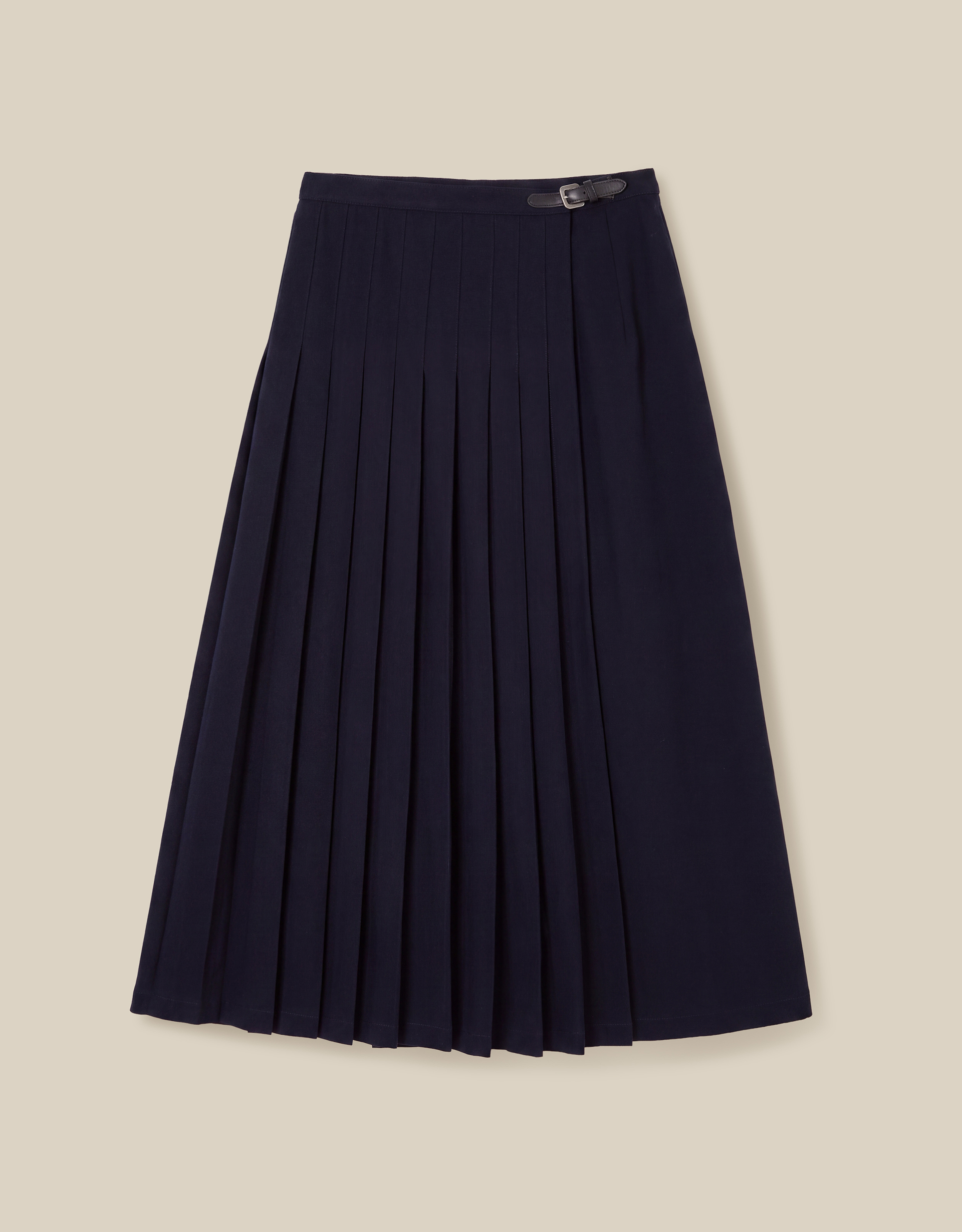 Monsoon Nancy Pleated Midi Skirt, view 6