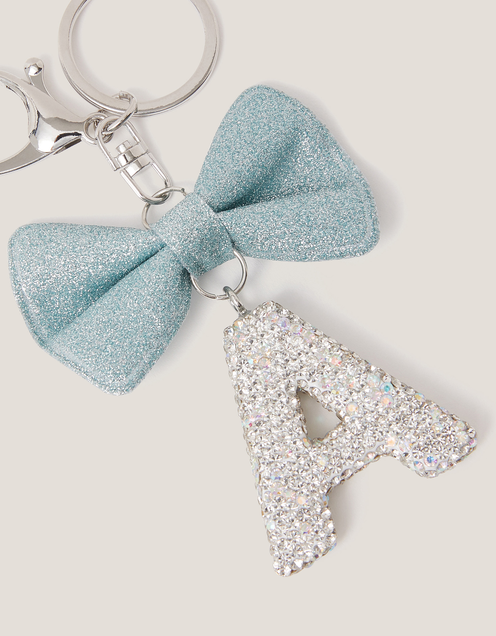 Monsoon Bow Initial Bag Charm Multi, view 2