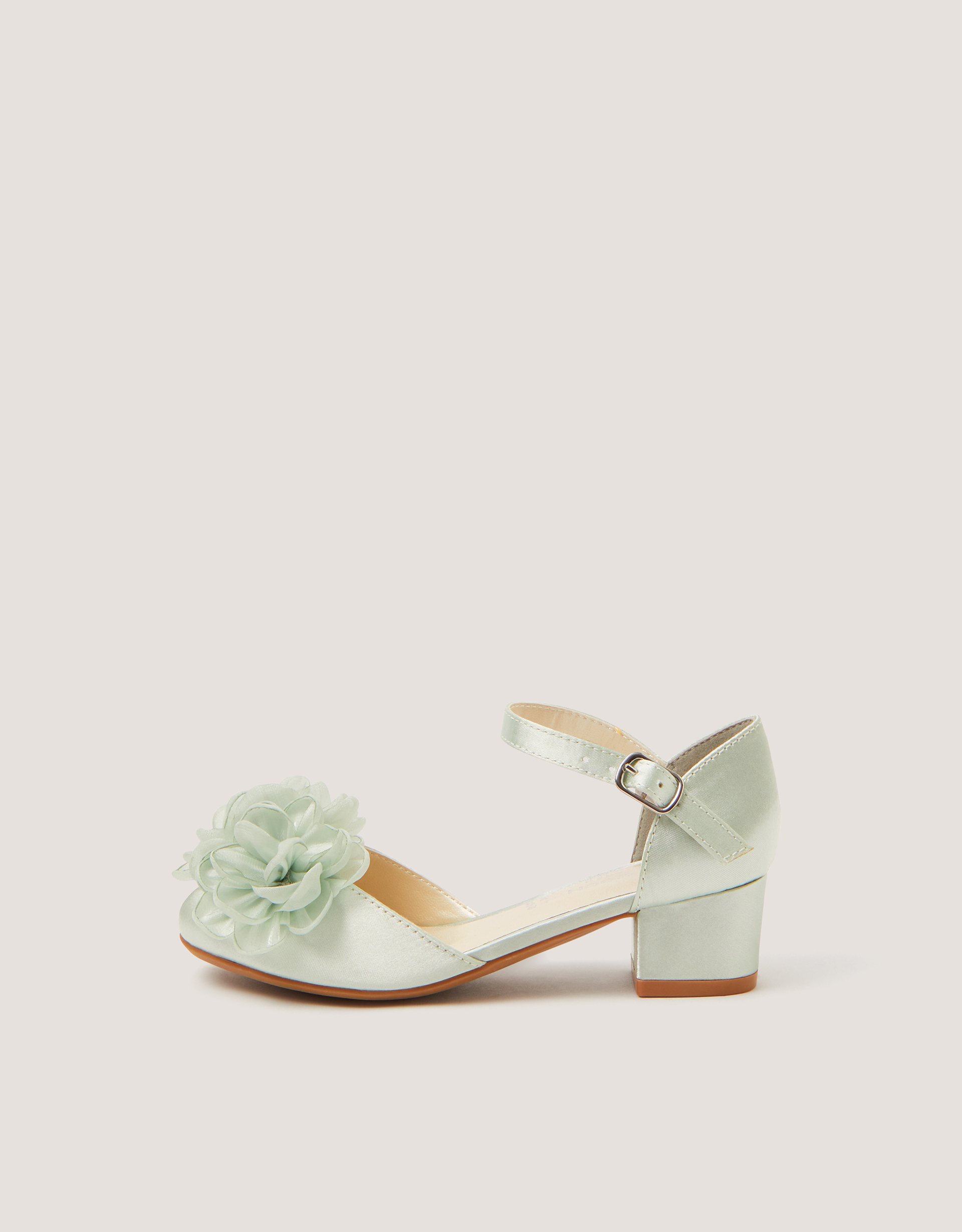 Monsoon Corsage Satin Heels, view 2
