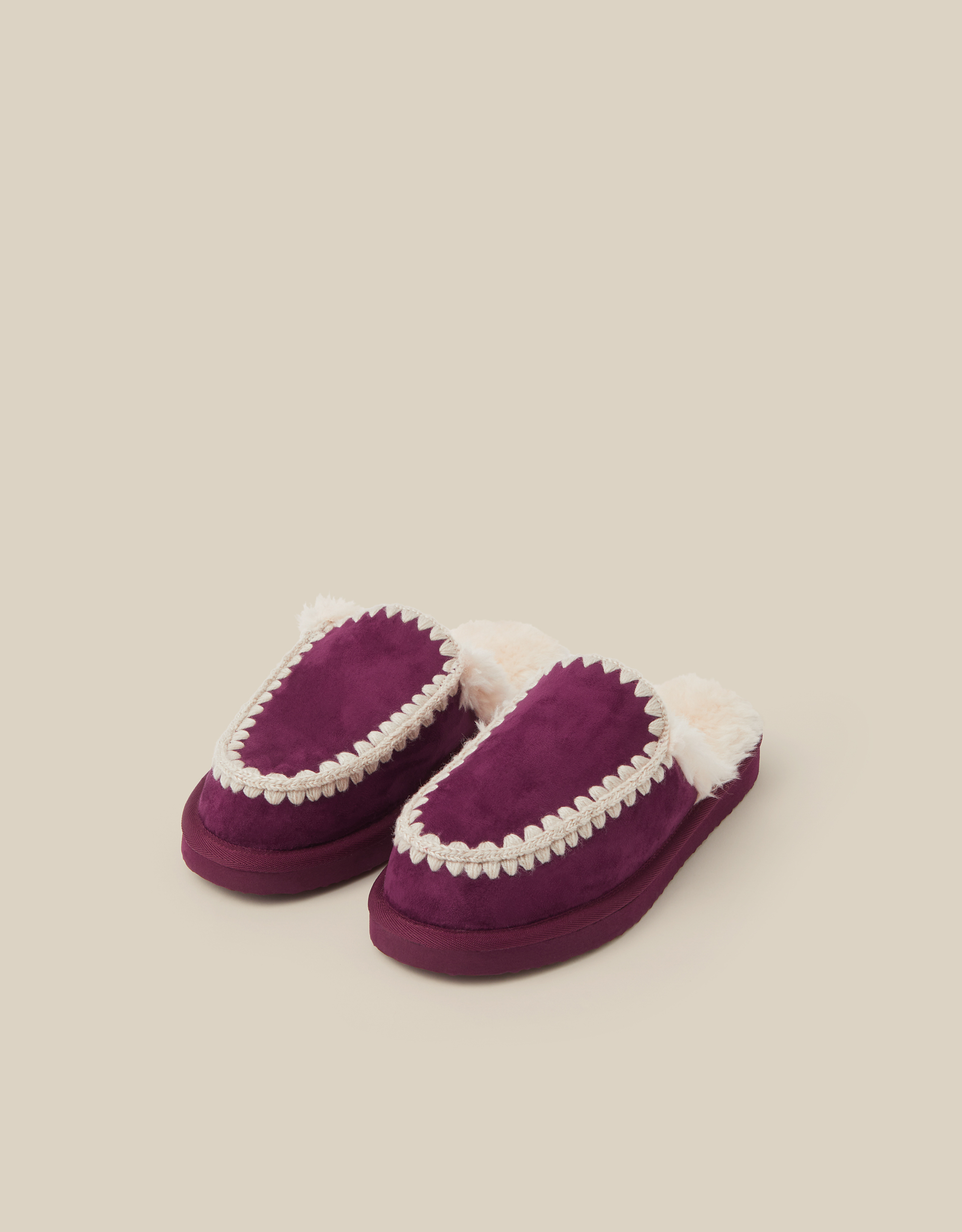 Monsoon Jess Whipstitch Mule Slippers